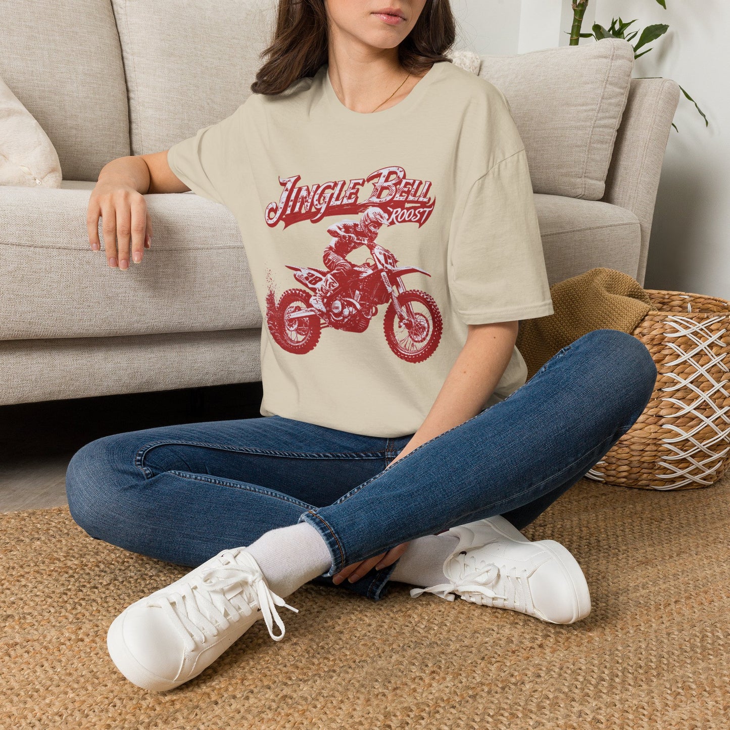 Holiday Motocross Racing Ugly Sweater | Jingle Bell Roost T-Shirt
