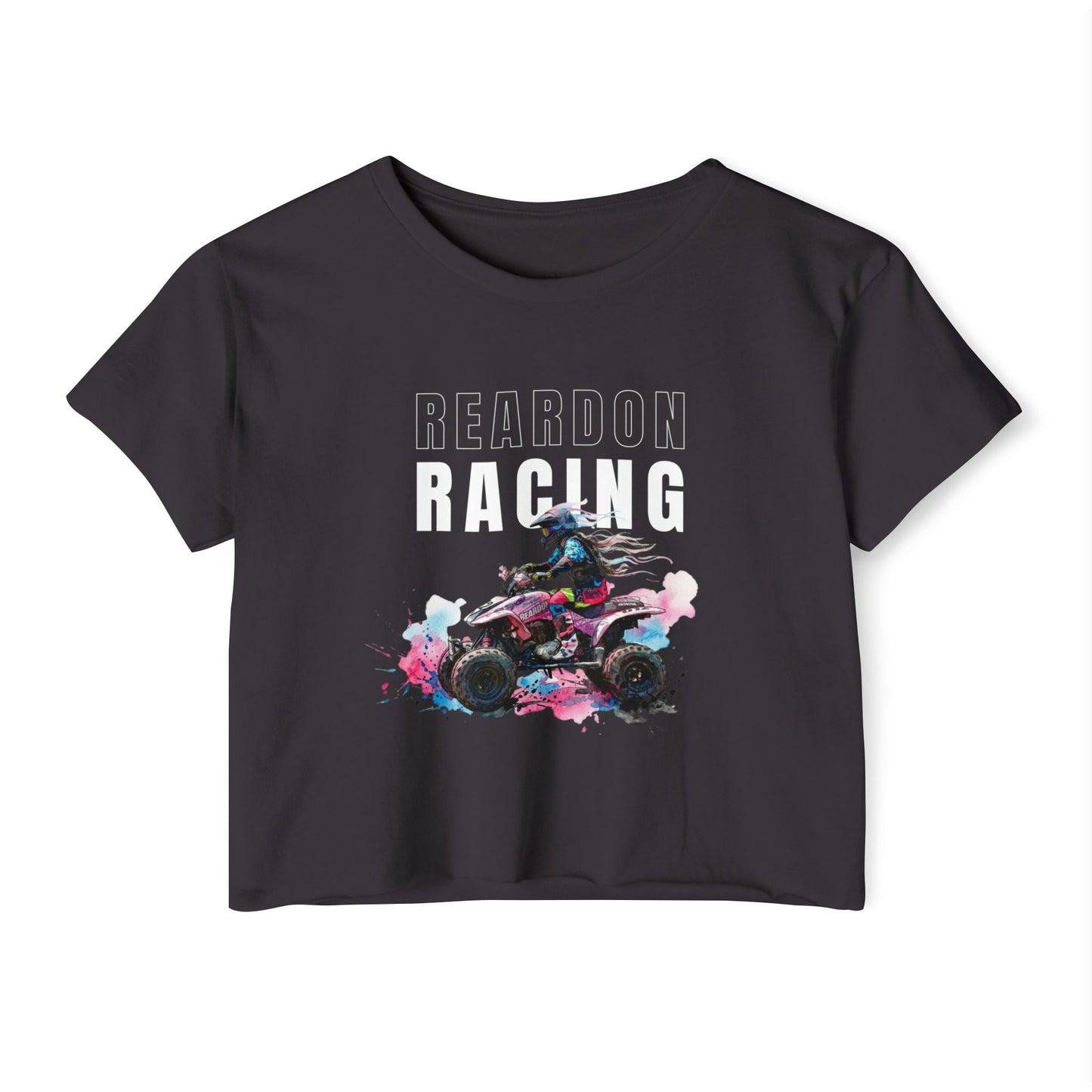 Reardon Racing #4 Crop Top — Women's Festival Racing Graphic