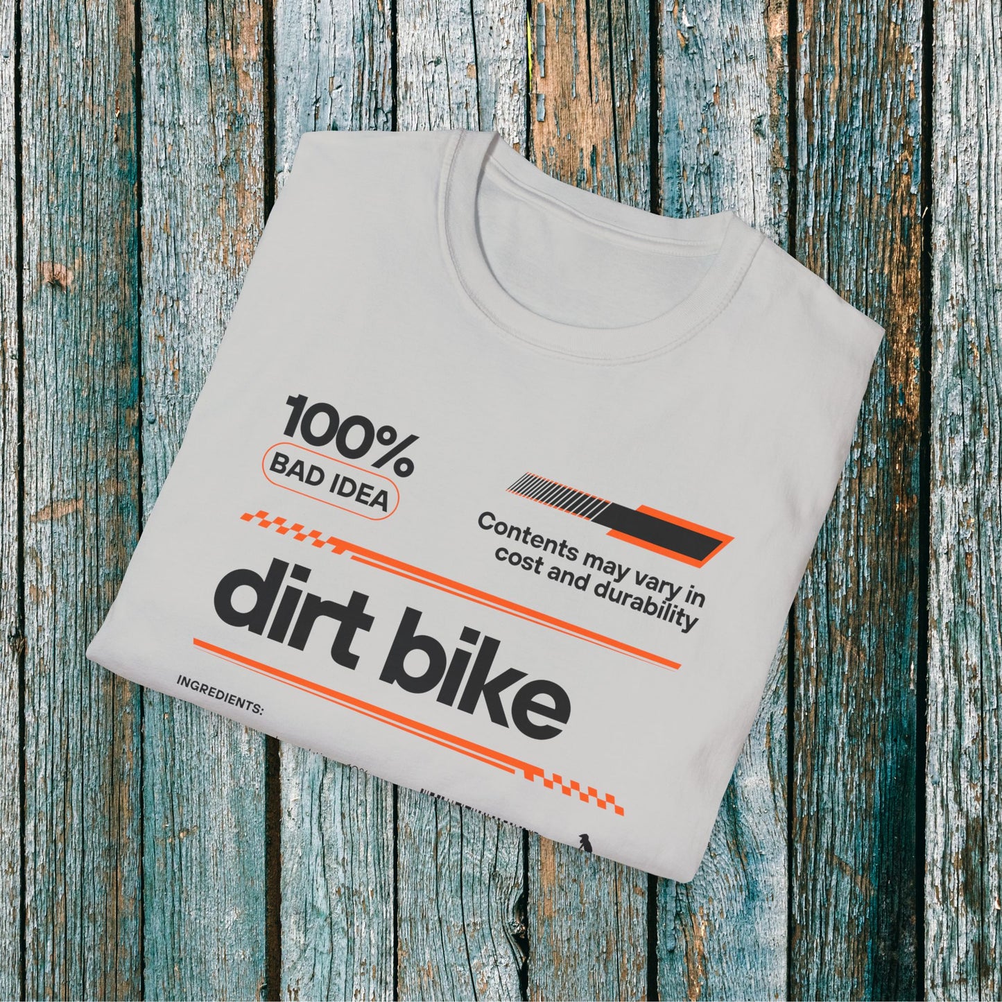 Dirt Bike Ingredients T-Shirt | Funny Motocross Men's Riding Shirt