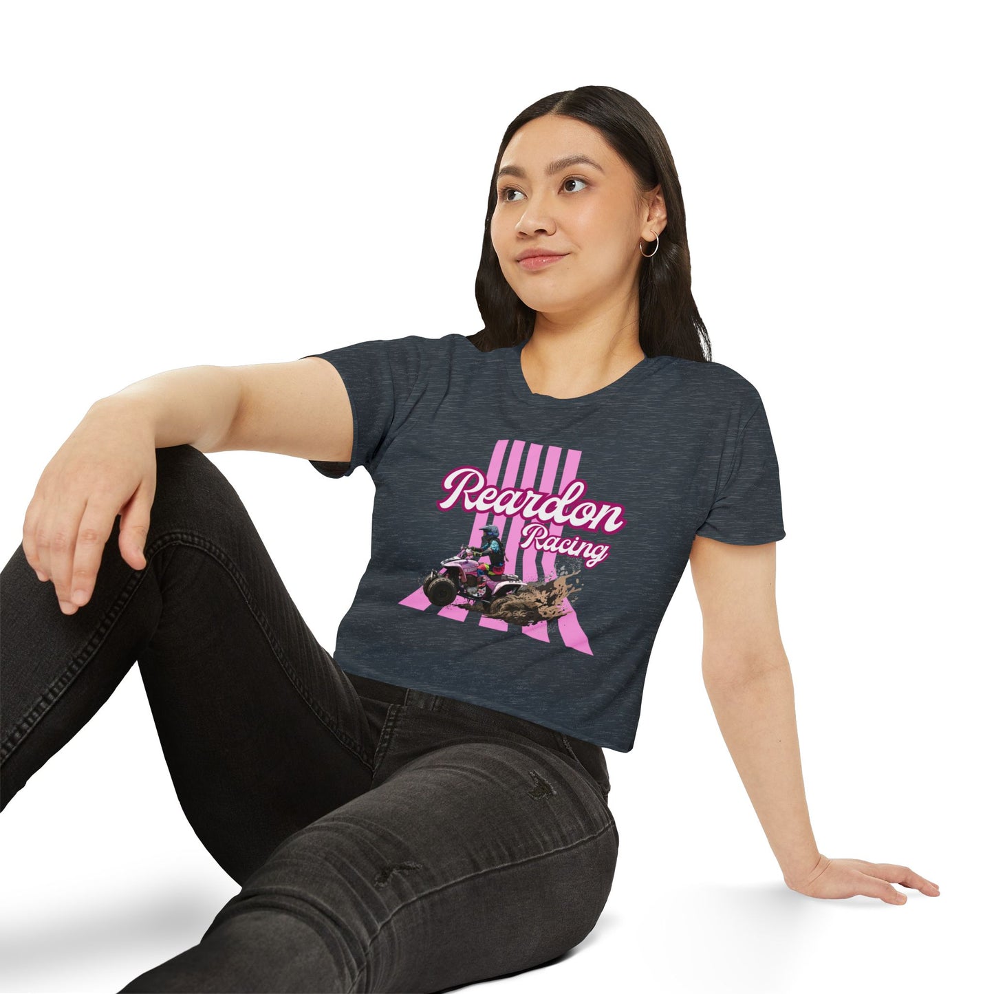Reardon Racing #3 Crop Top — Women's Festival Racing Graphic