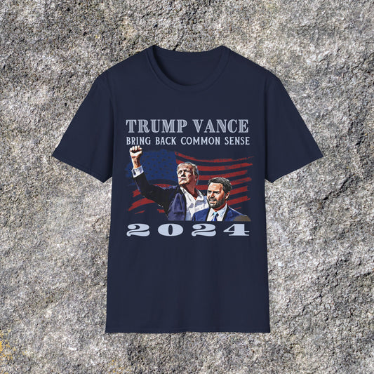 Trump Vance Shirt | Donald Trump 2024 Shirt | Soft Cotton Shirt Adult shirt Unisex Ultrasoft Cotton shirt | Trump Fist Shirt | JD Vance