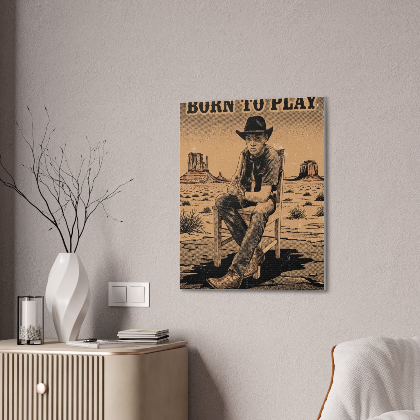 Born to Play Music Festival Ozark Overdrive poster Canvas Stretched | Power of Music wall art