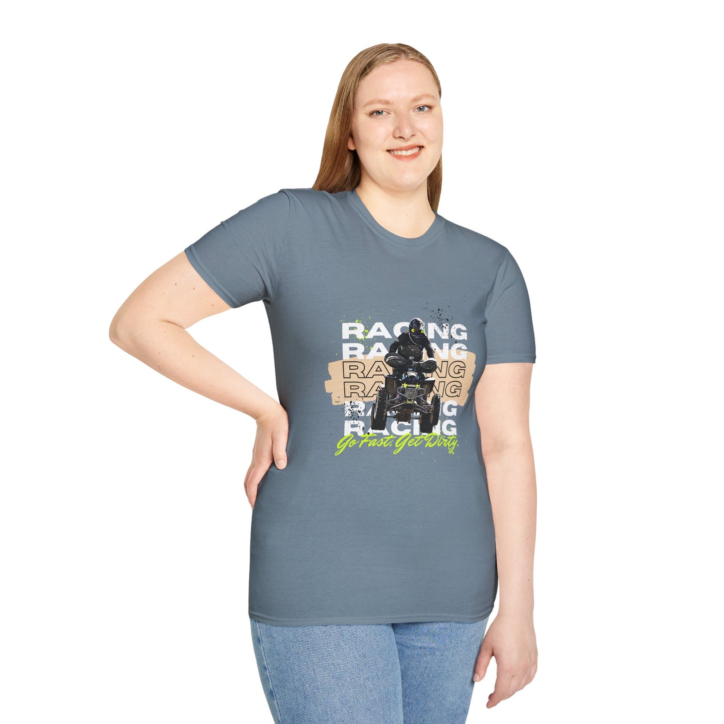 Honda 400 ATV Racing T-Shirt | Go Fast Get Dirty Off-Road Shirt | Four Wheeler Racing