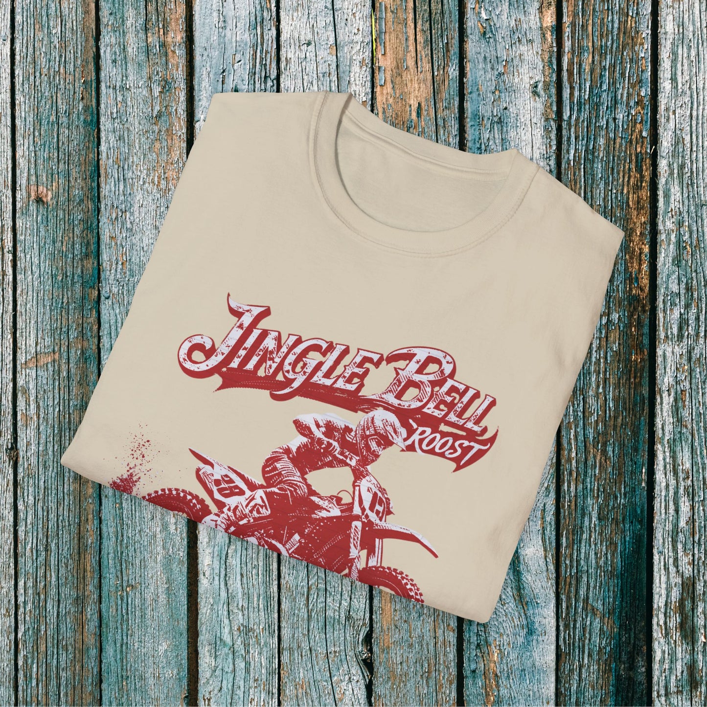 Holiday Motocross Racing Ugly Sweater | Jingle Bell Roost T-Shirt