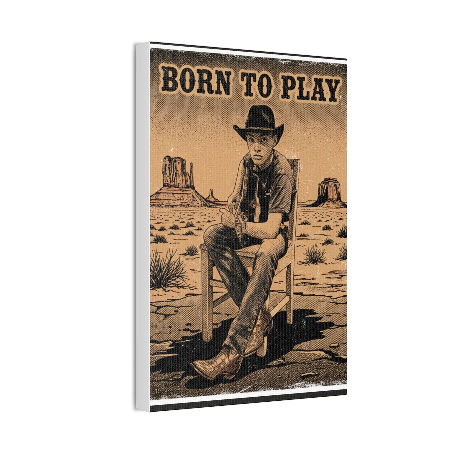 Born to Play Music Festival Ozark Overdrive poster Canvas Stretched | Power of Music wall art