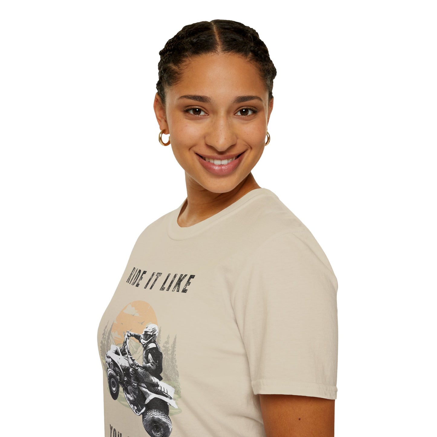 Ride It Like You Stole It ATV T-Shirt | Man on Honda 400 EX Four-Wheeler Tee