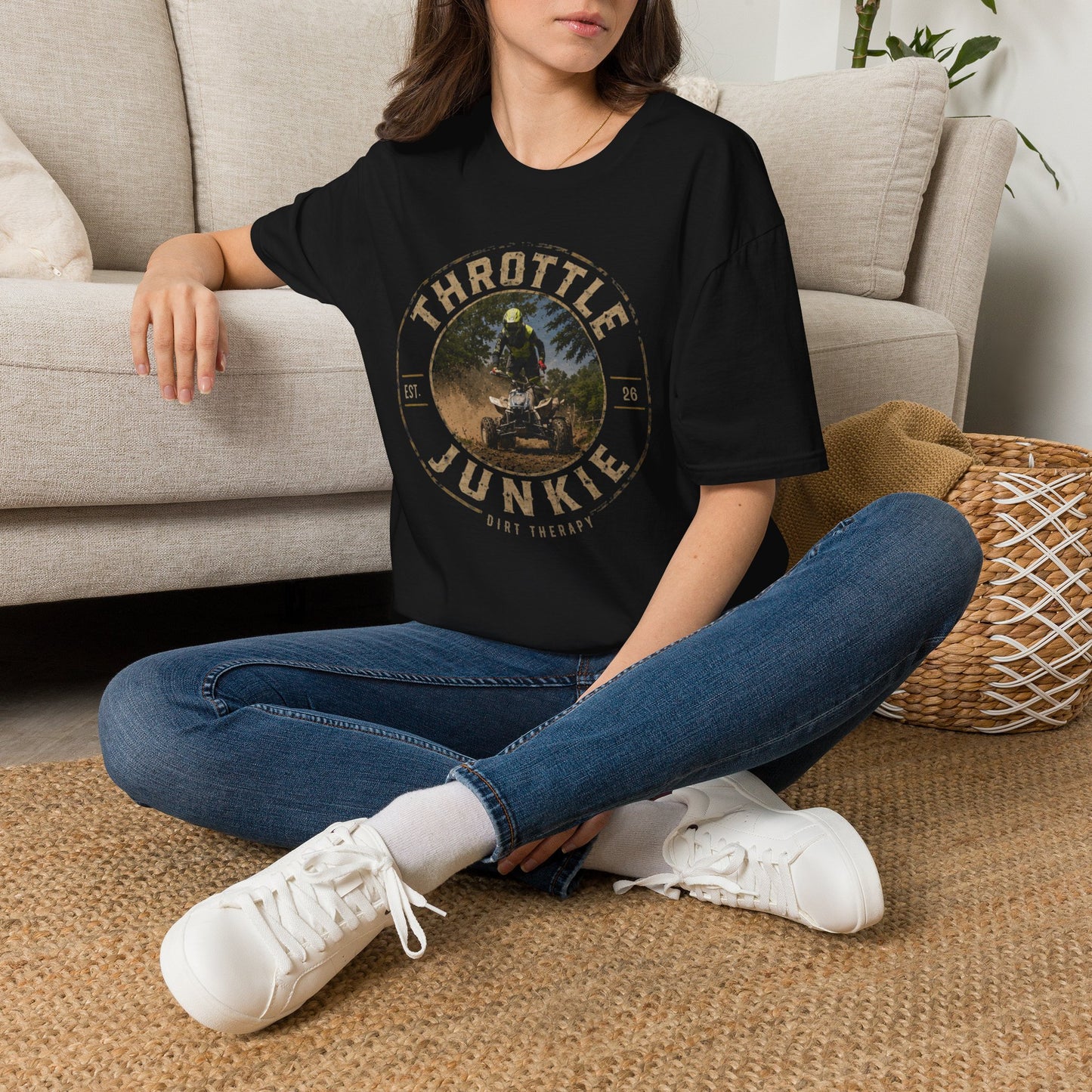 Vintage Trottle Junkie Dirt Therapy Shirt | Honda 450 ATV Racing | AXC Arkansas Pro Racing Series | Dickerson