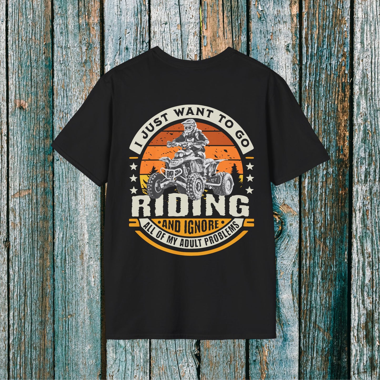 Honda 400EX 'I Just Want to Go Riding and Ignore All My Adult Problems' T-Shirt | ATV Riding shirt