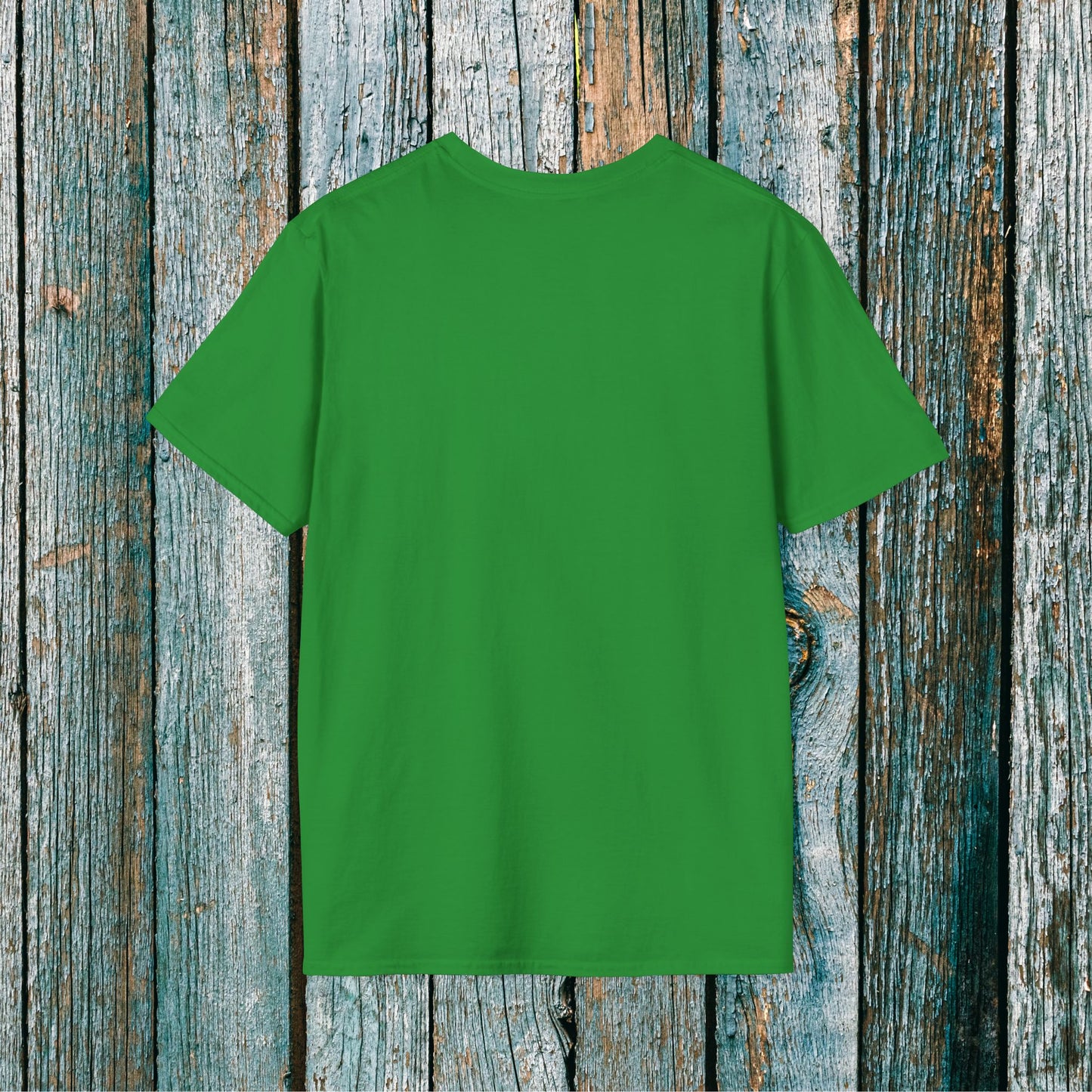ATV RIDE Big Letters T-Shirt | Man on Honda 400EX Fourwheeler rides through the forest