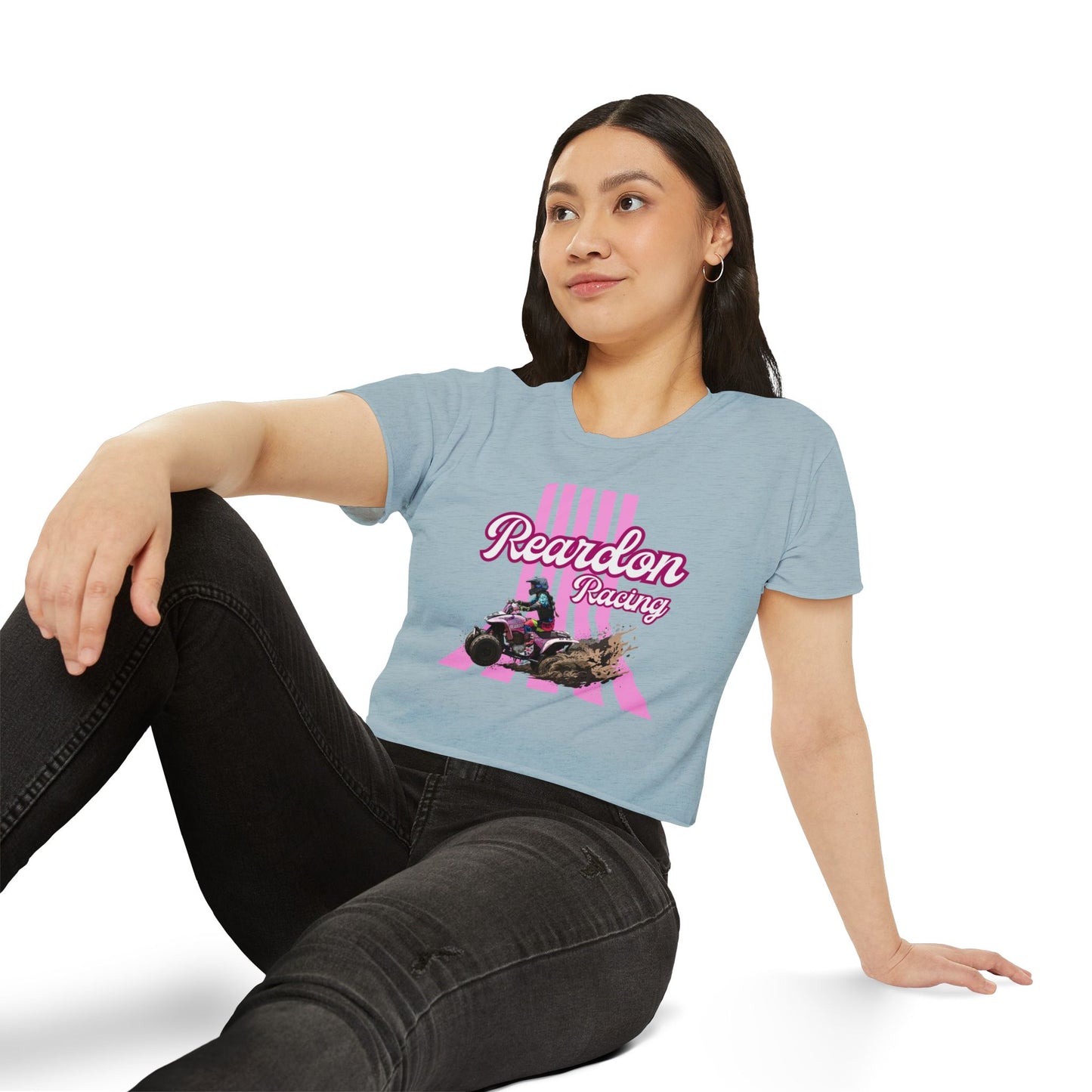 Reardon Racing #3 Crop Top — Women's Festival Racing Graphic