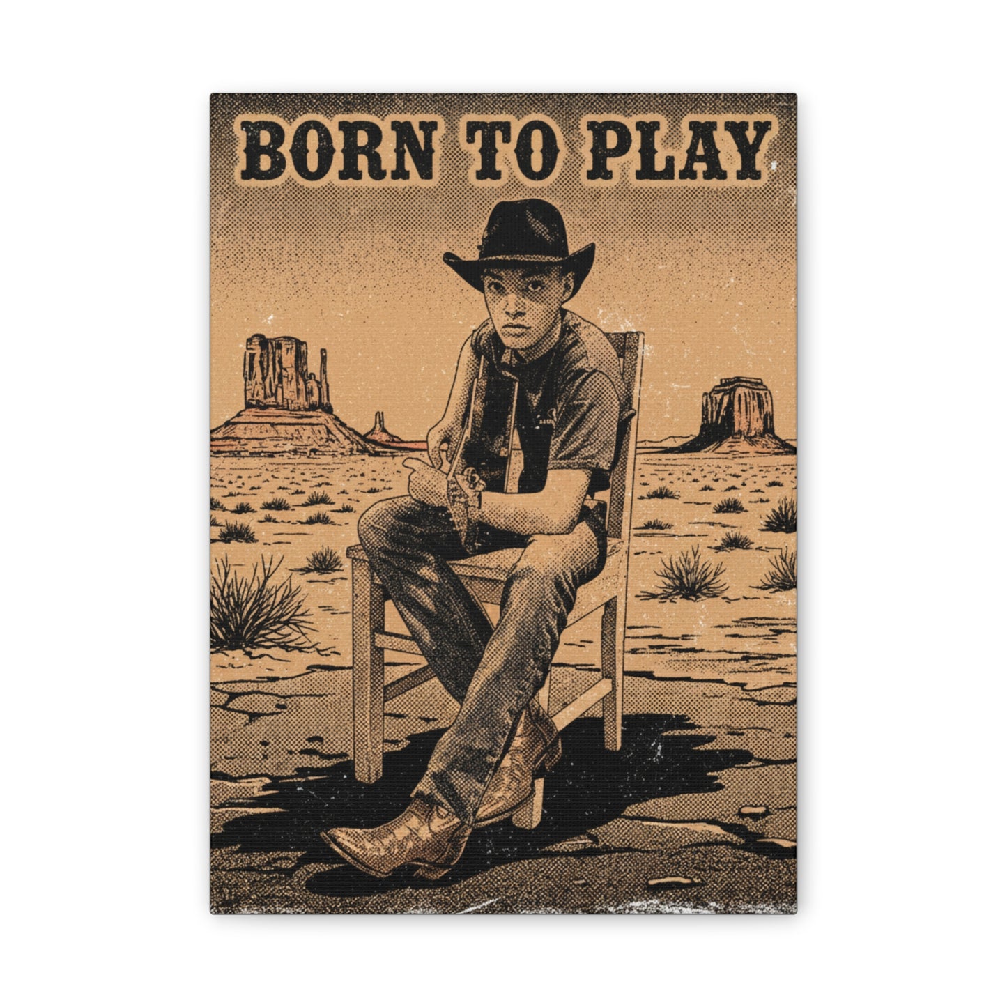 Born to Play Music Festival Ozark Overdrive poster Canvas Stretched | Power of Music wall art