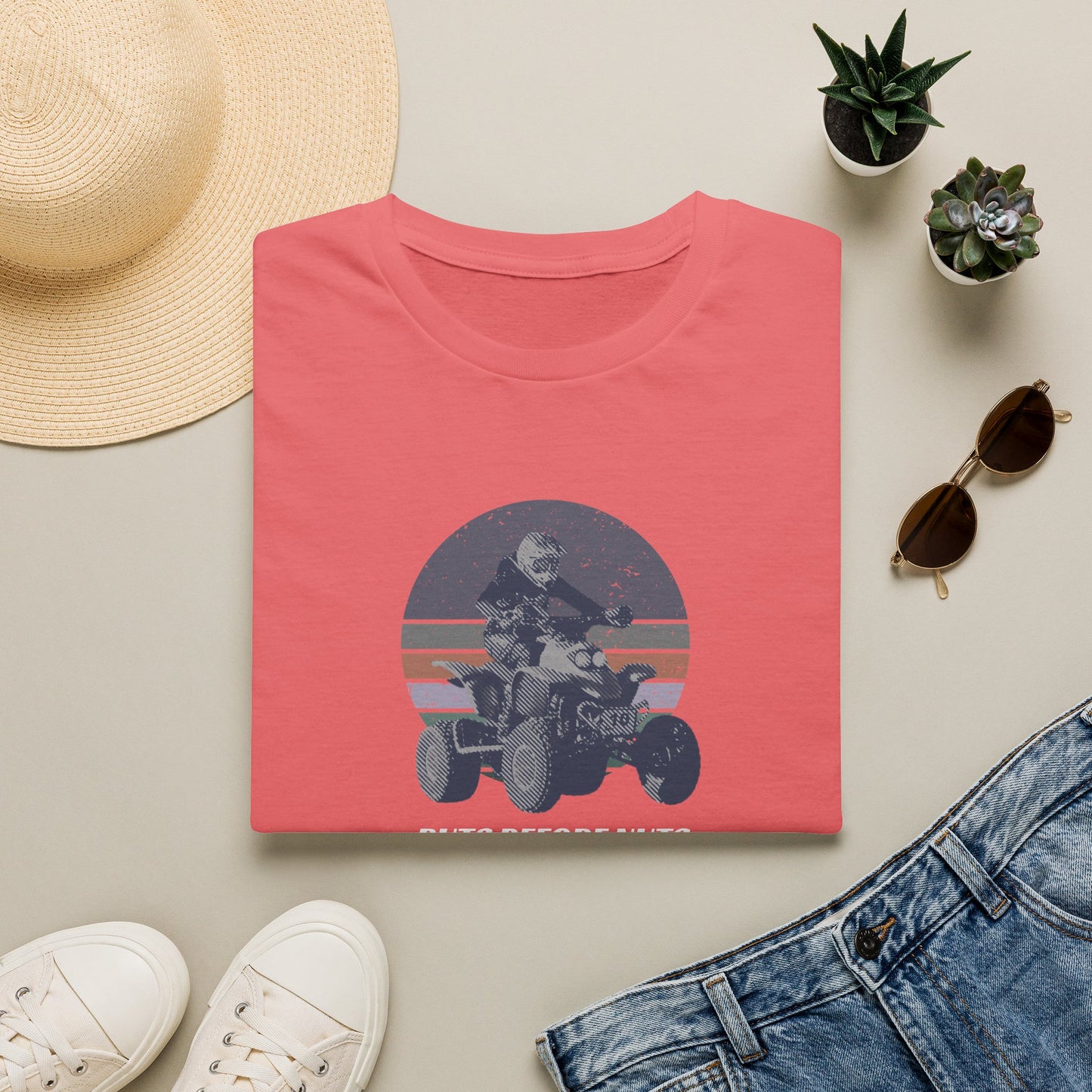 ATV Racing T-Shirt — “Ruts Before Nuts” Honda 400EX Four-Wheeler Rider Tee