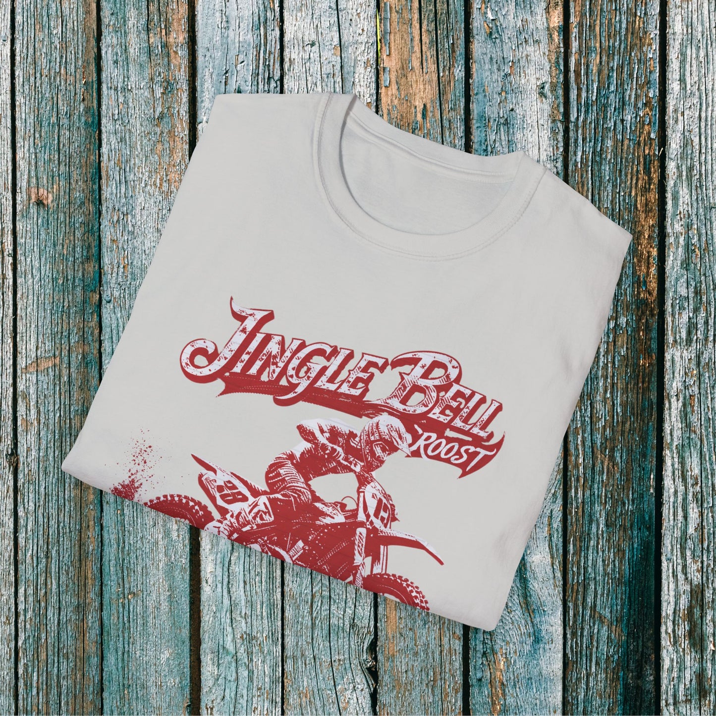 Holiday Motocross Racing Ugly Sweater | Jingle Bell Roost T-Shirt