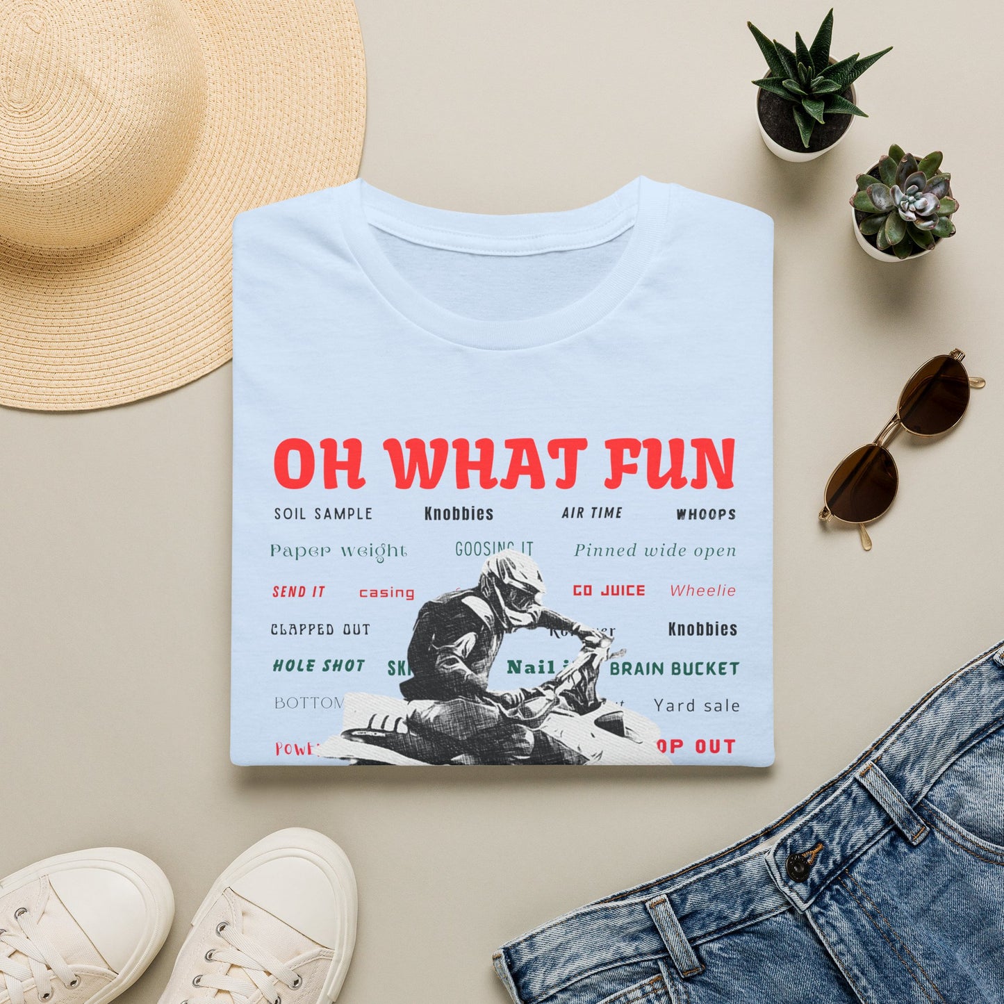 Holiday Fourwheeler Racing Tee Shirt | Honda 400 | Oh What Fun It is to Ride Racing Slang | ATV Ugly Sweater