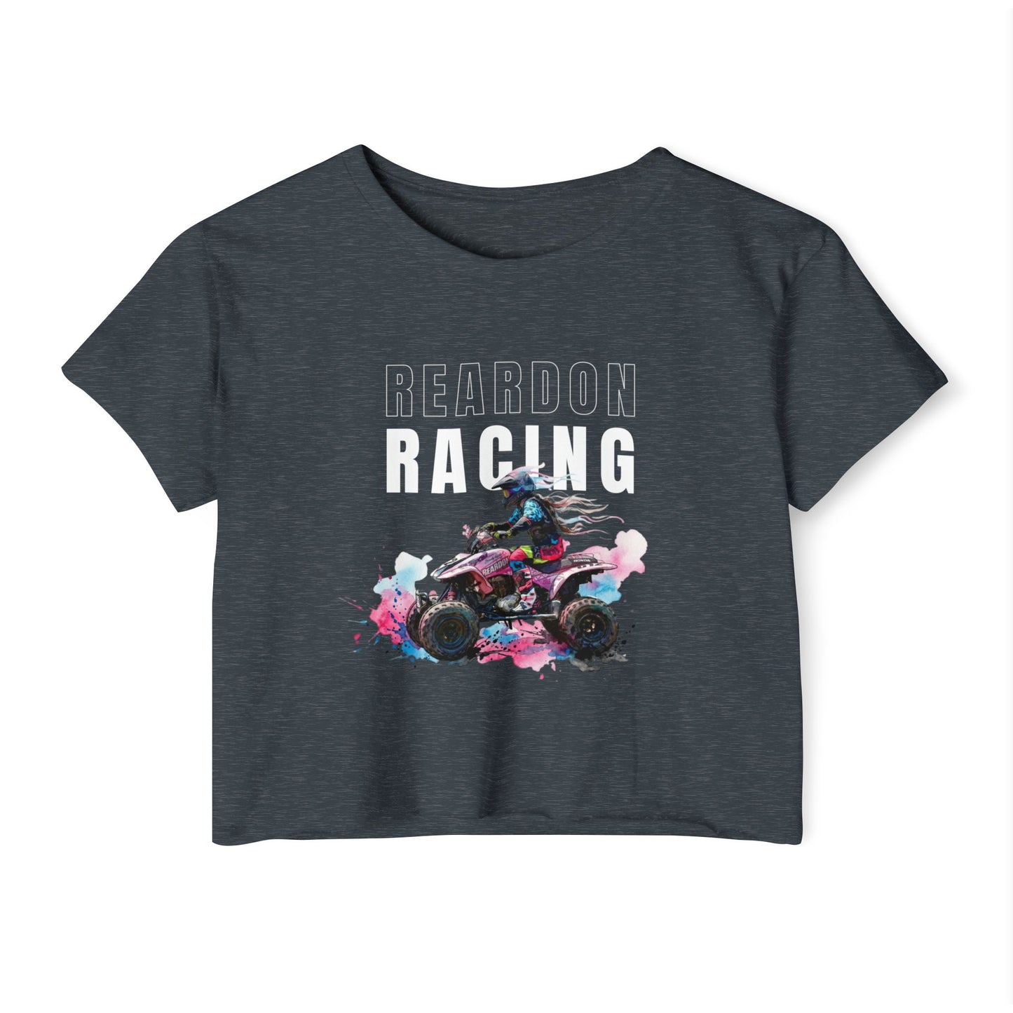 Reardon Racing #4 Crop Top — Women's Festival Racing Graphic