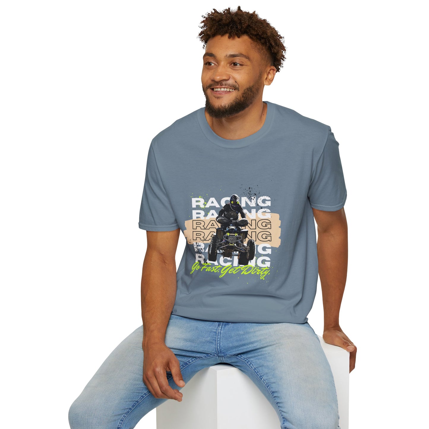 Honda 400 ATV Racing T-Shirt | Go Fast Get Dirty Off-Road Shirt | Four Wheeler Racing