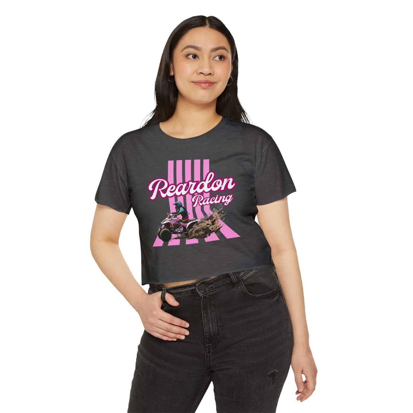 Reardon Racing #3 Crop Top — Women's Festival Racing Graphic