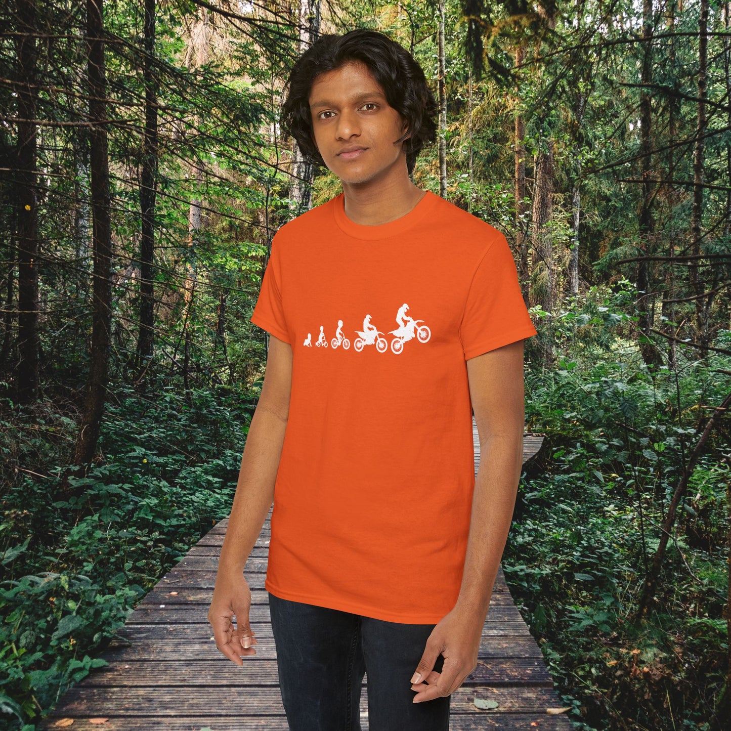 Dirt Bike Evolution T-Shirt | "From Strider to Bicycle to Dirt Bike" | Funny Racing Shirt