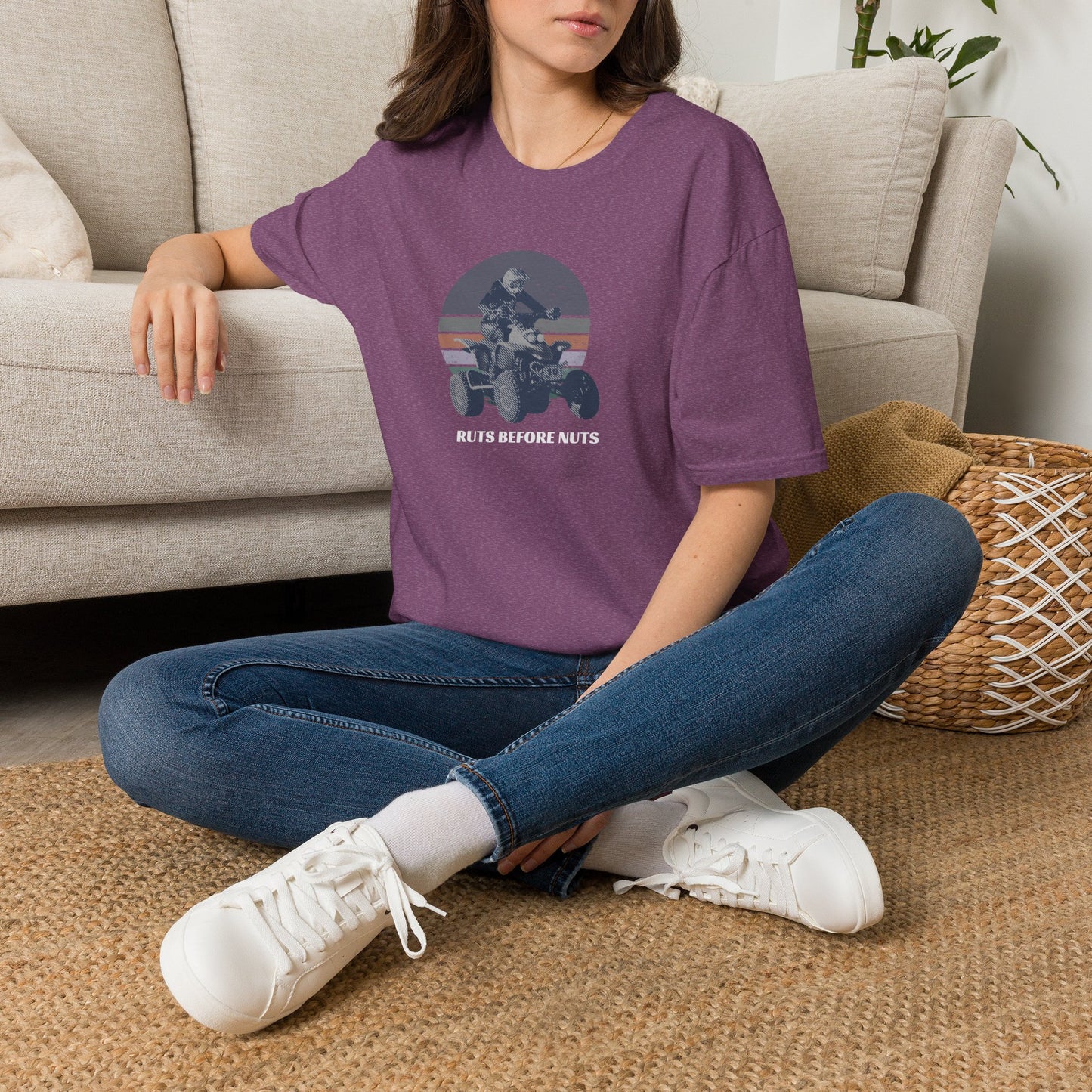 ATV Racing T-Shirt — “Ruts Before Nuts” Honda 400EX Four-Wheeler Rider Tee