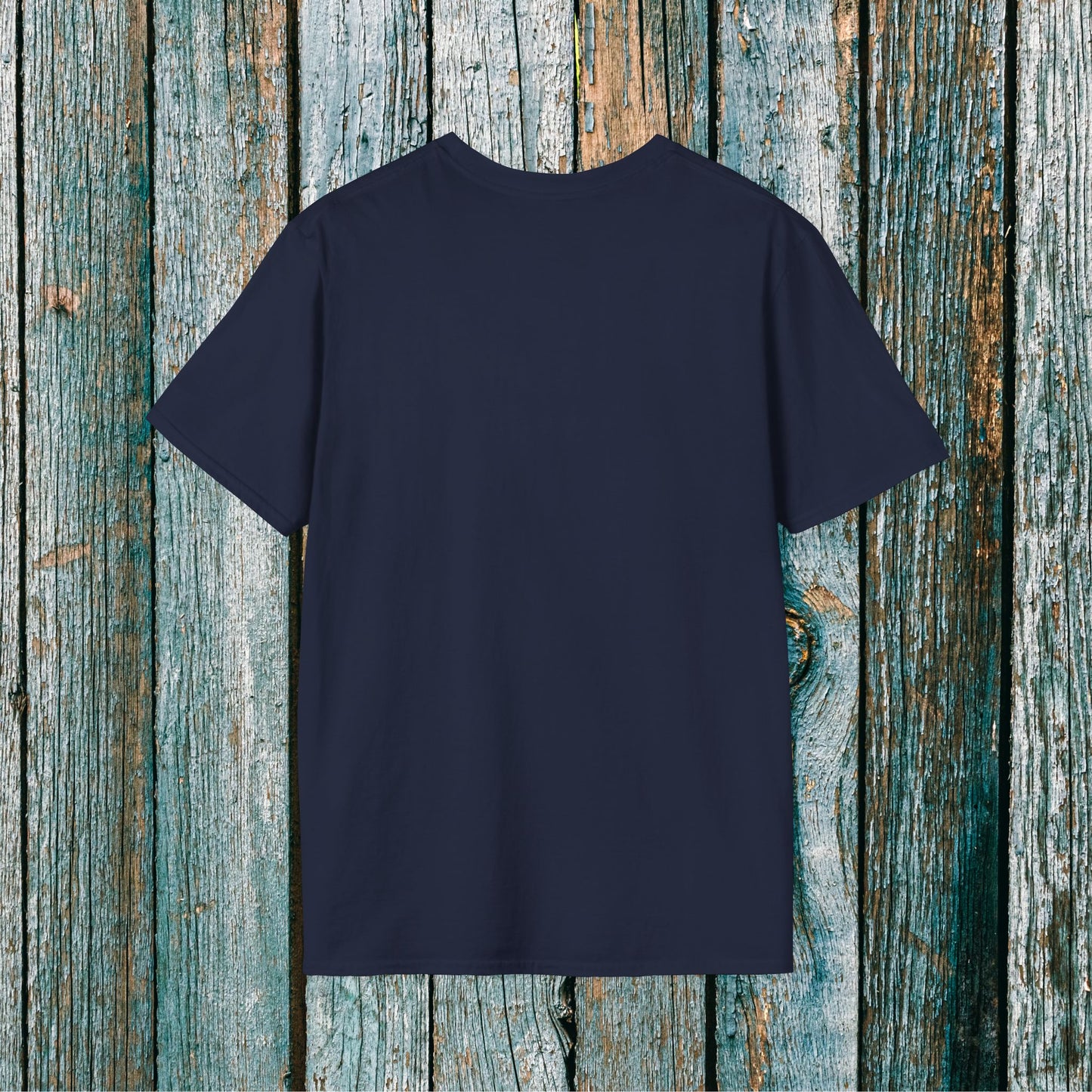 ATV RIDE Big Letters T-Shirt | Man on Honda 400EX Fourwheeler rides through the forest