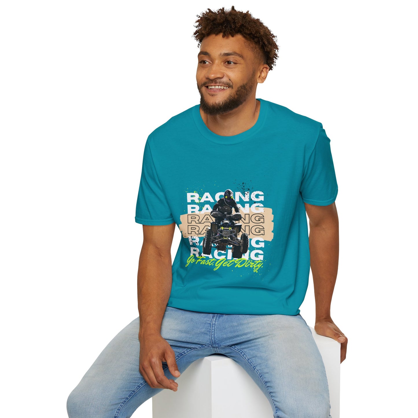 Honda 400 ATV Racing T-Shirt | Go Fast Get Dirty Off-Road Shirt | Four Wheeler Racing