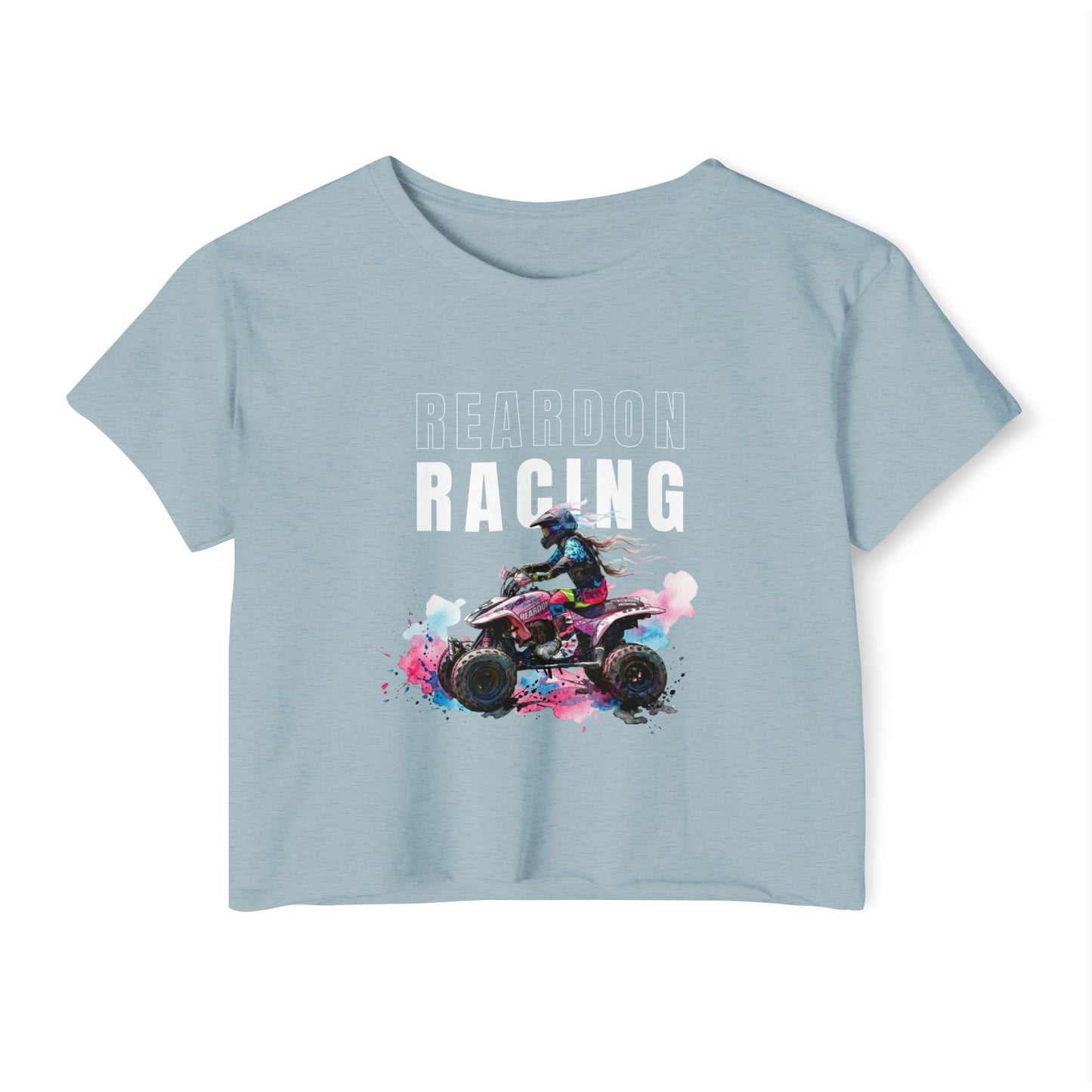 Reardon Racing #4 Crop Top — Women's Festival Racing Graphic