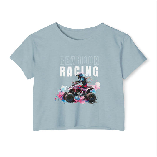 Reardon Racing #4 Crop Top — Women's Festival Racing Graphic