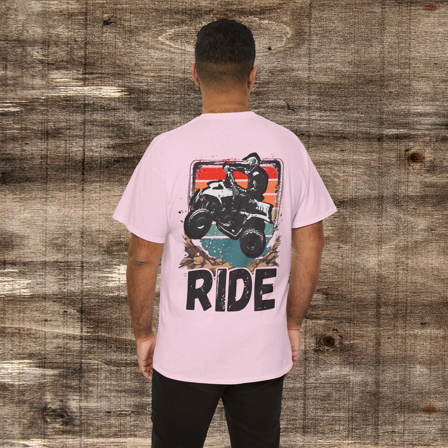 Honda 400 EX Four Wheeler Shirt | Distressed Retro w/ RIDE letters | HEAVY Cotton 2 SIDED Adult Unisex t shirt | Women Fourwheeler shirt