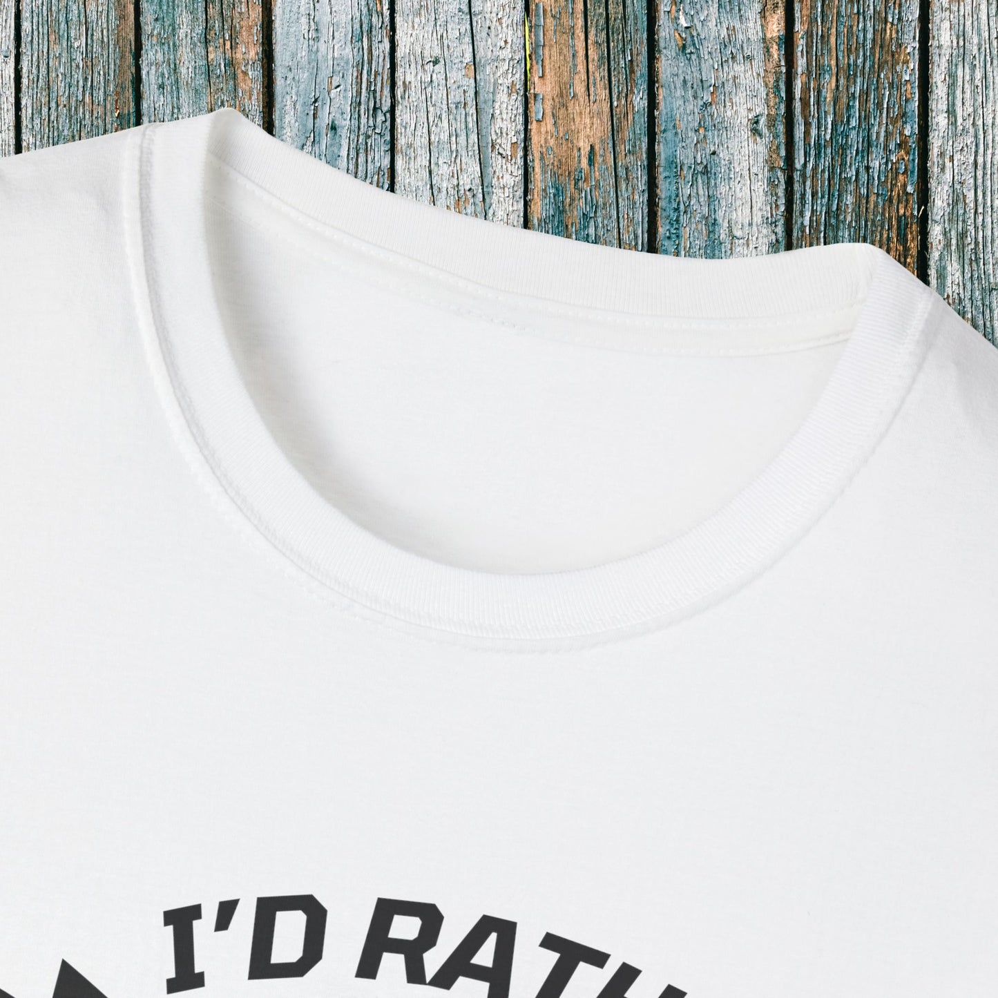 Holiday Christmas ATV T-Shirt | Honda 400 | Ugly Sweater Design says "I'd Rather be Riding"