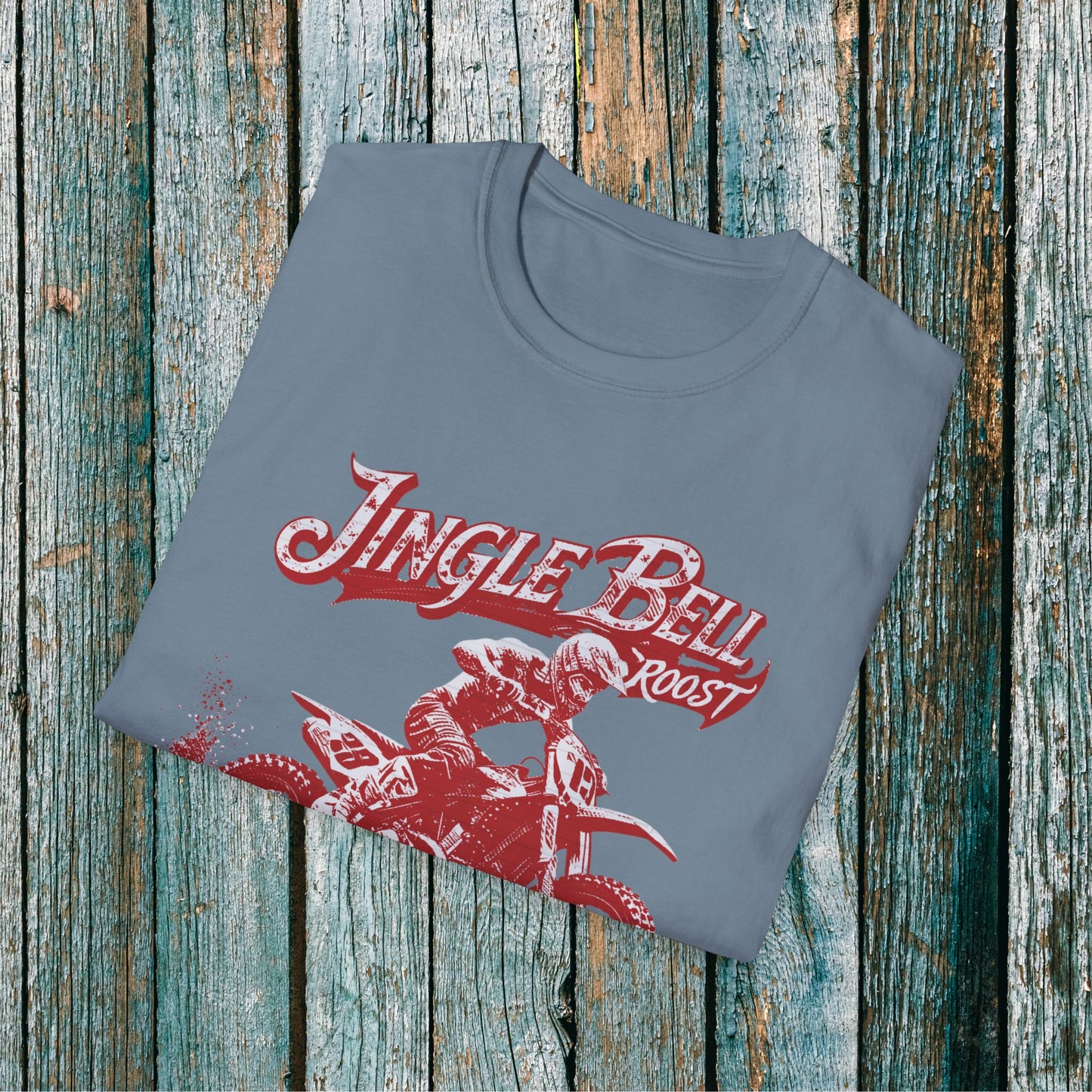 Holiday Motocross Racing Ugly Sweater | Jingle Bell Roost T-Shirt