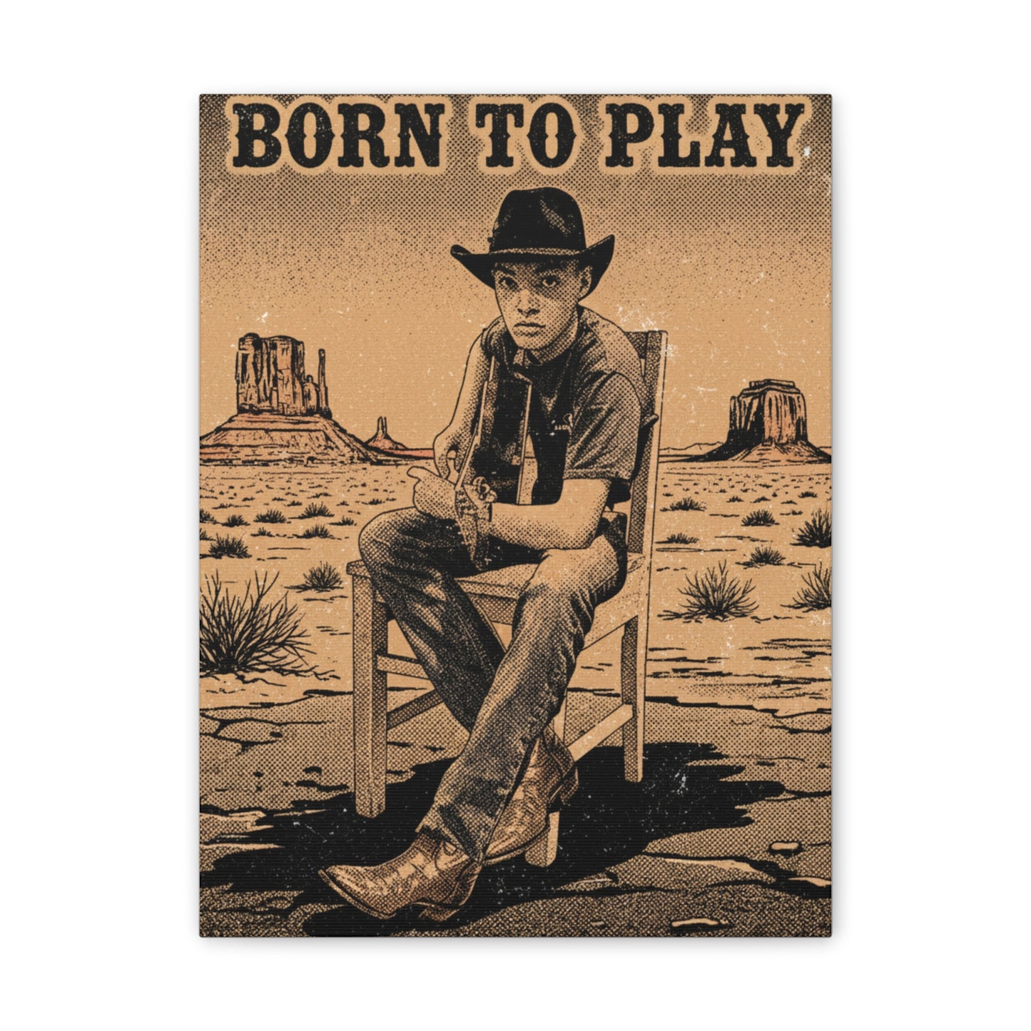 Born to Play Music Festival Ozark Overdrive poster Canvas Stretched | Power of Music wall art