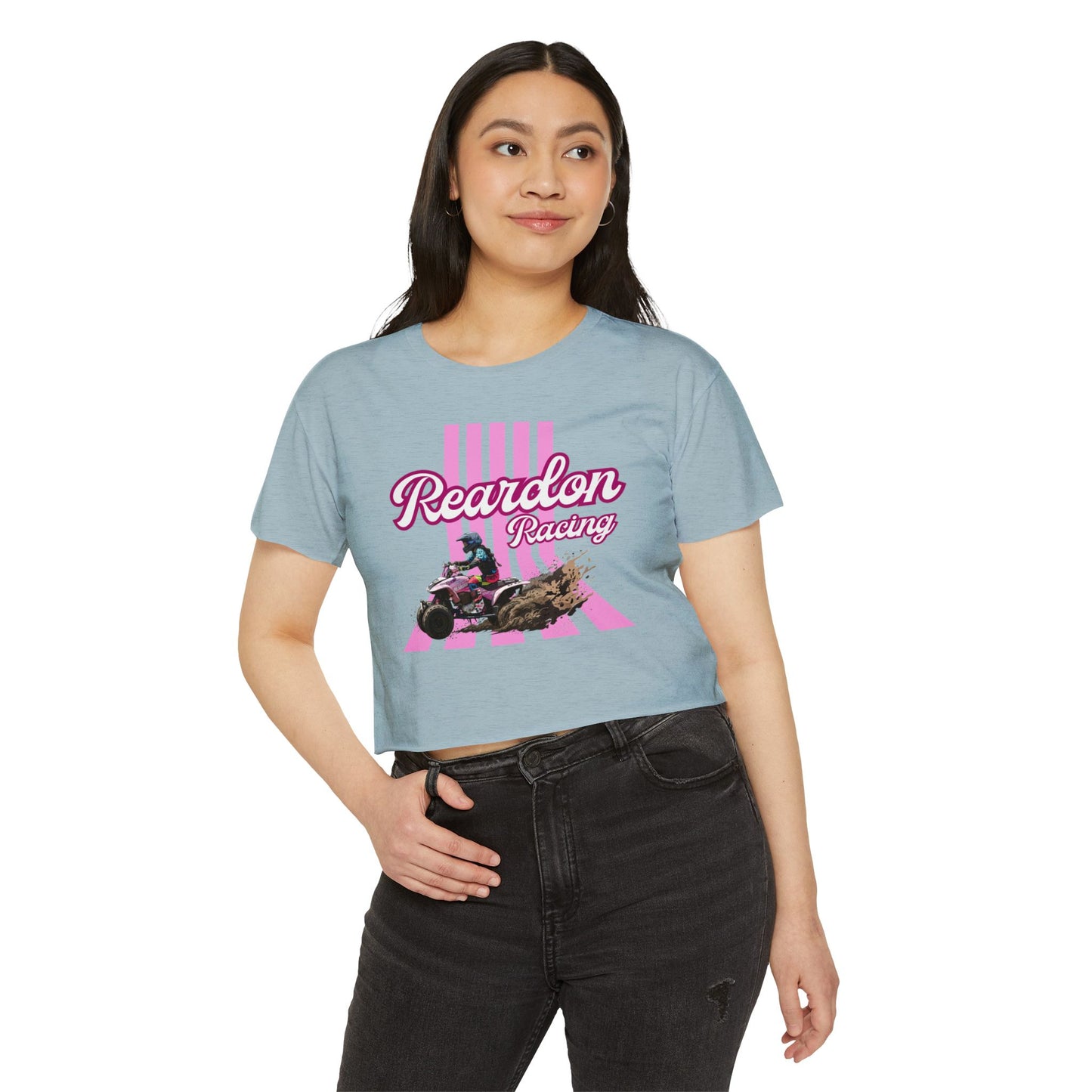 Reardon Racing #3 Crop Top — Women's Festival Racing Graphic