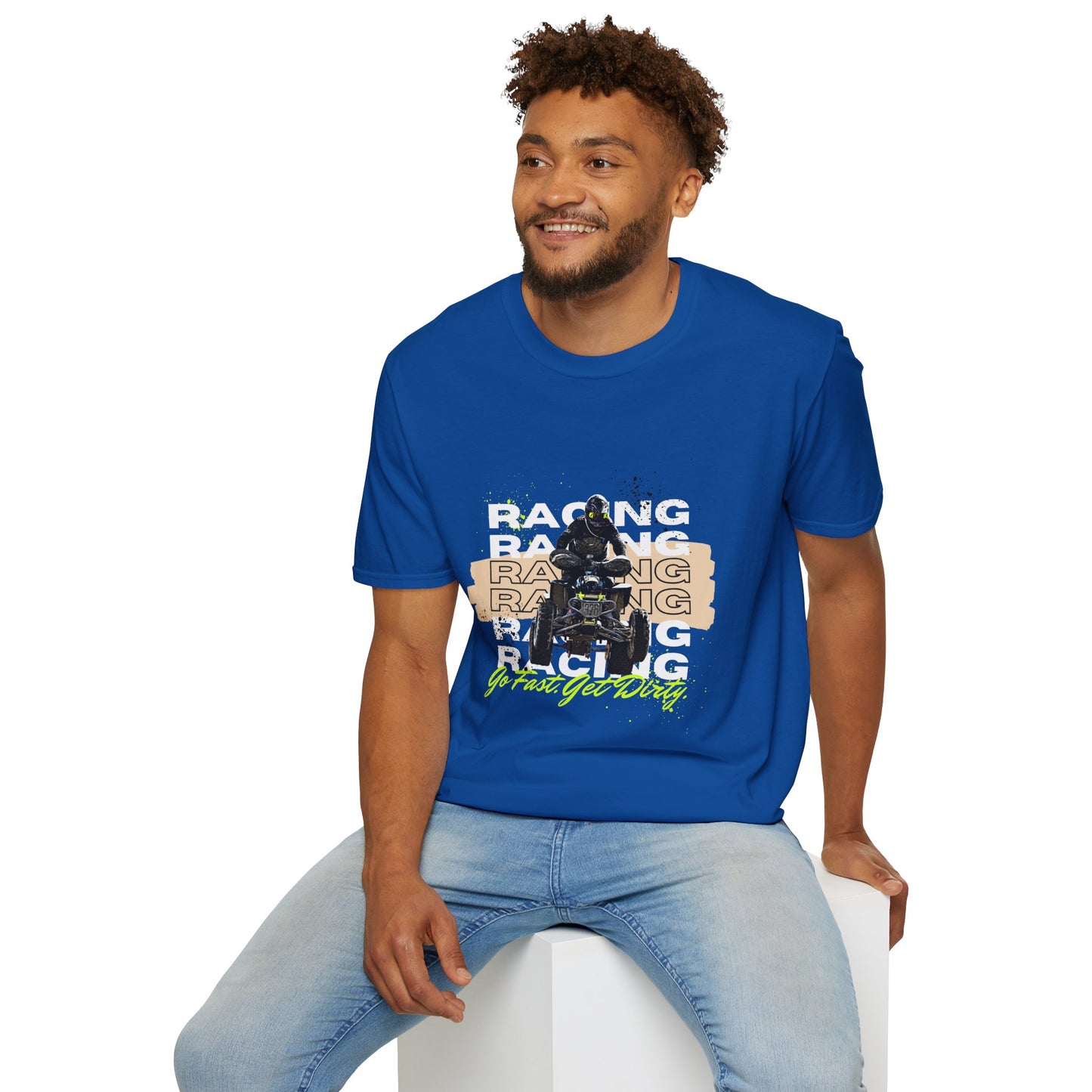 Honda 400 ATV Racing T-Shirt | Go Fast Get Dirty Off-Road Shirt | Four Wheeler Racing
