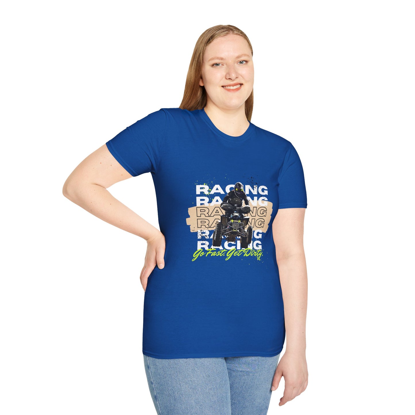 Honda 400 ATV Racing T-Shirt | Go Fast Get Dirty Off-Road Shirt | Four Wheeler Racing