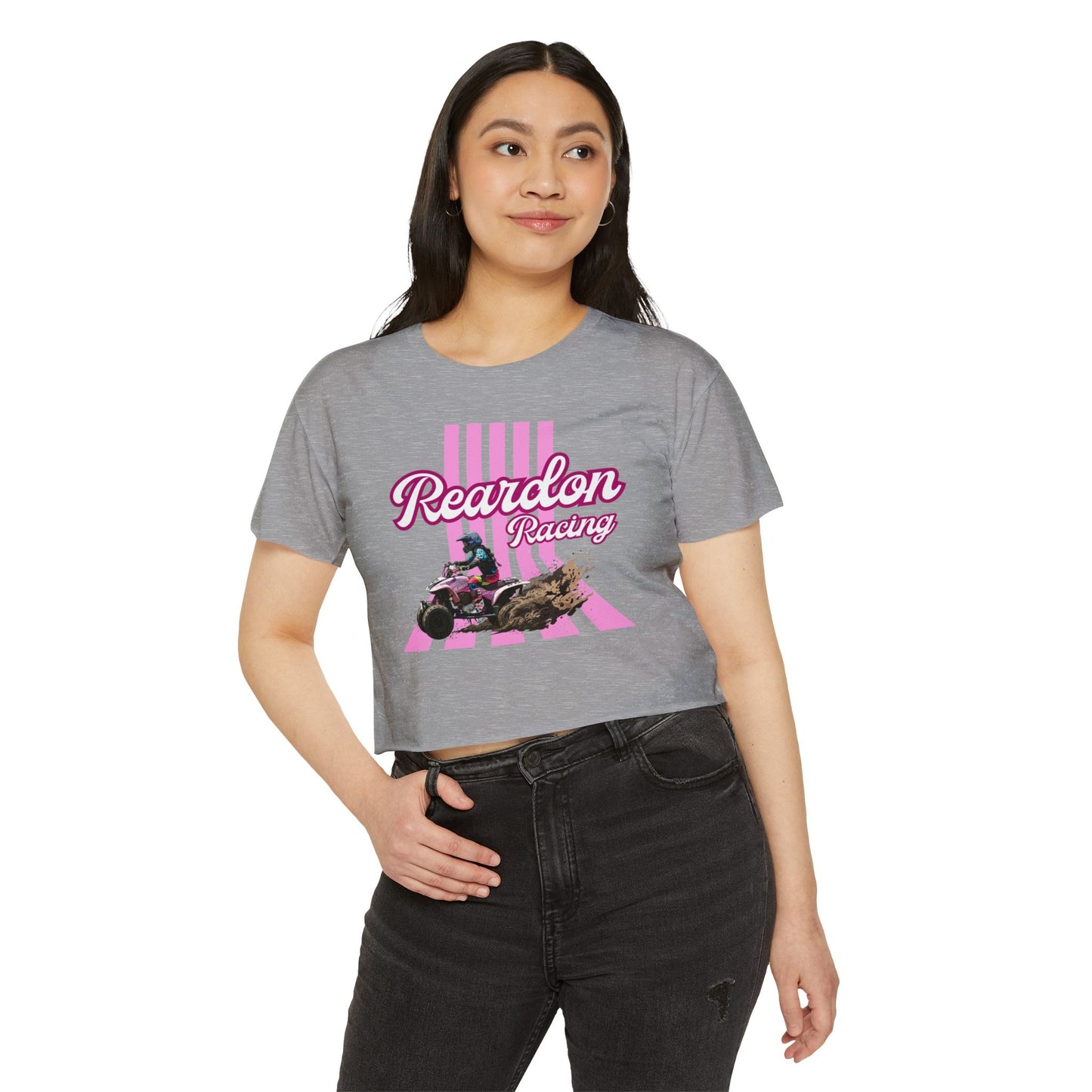 Reardon Racing #3 Crop Top — Women's Festival Racing Graphic