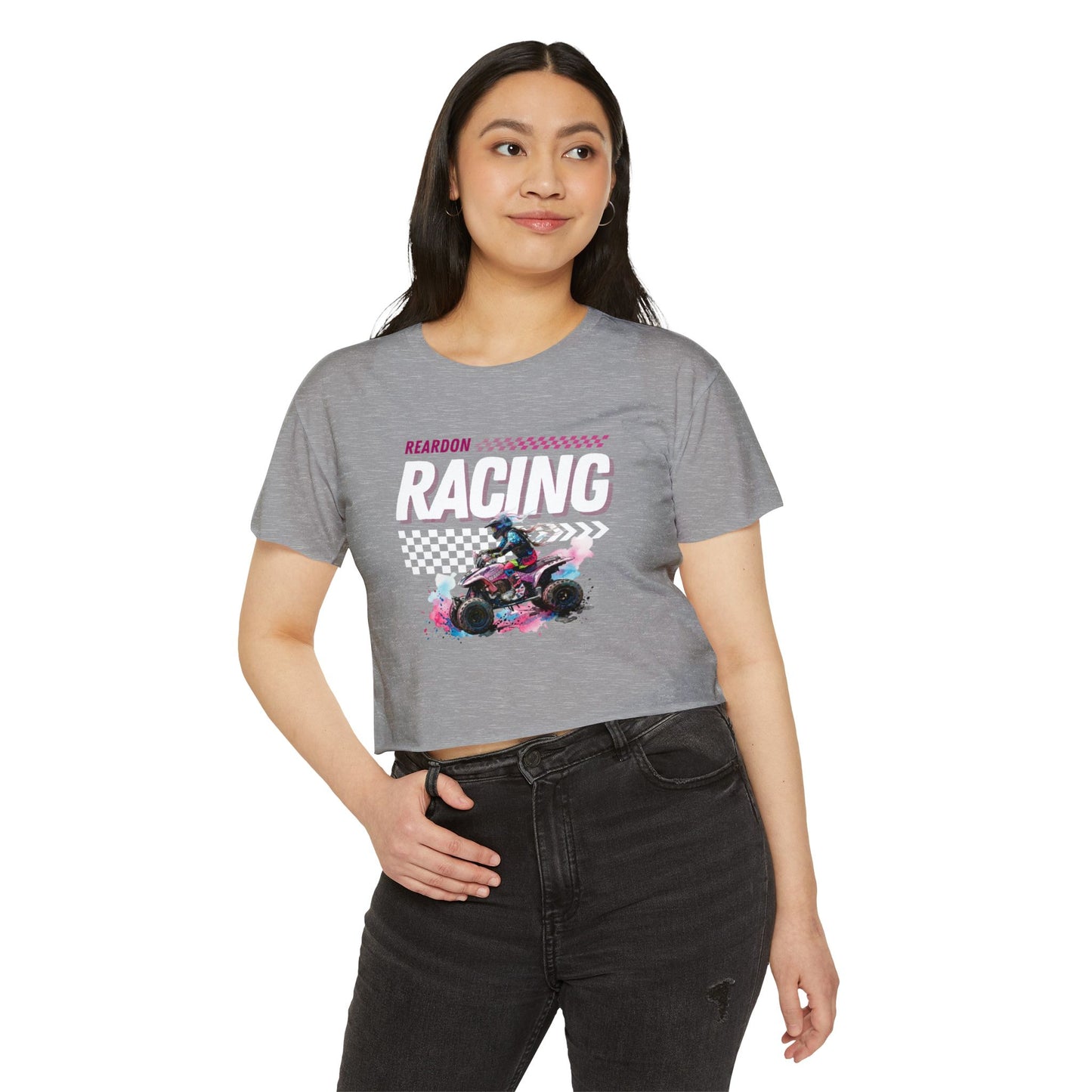 Reardon Racing Crop Top — Women's Festival Racing Graphic