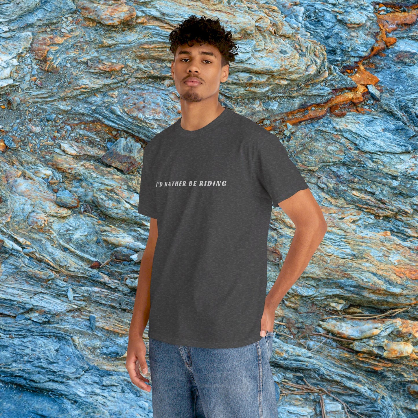 Mens Shirt | I'd Rather Be Riding Shirt | HEAVY Cotton Adult Unisex t shirt | Dirt bike shirt | Fourwheeler shirt | ATV Riding Shirt
