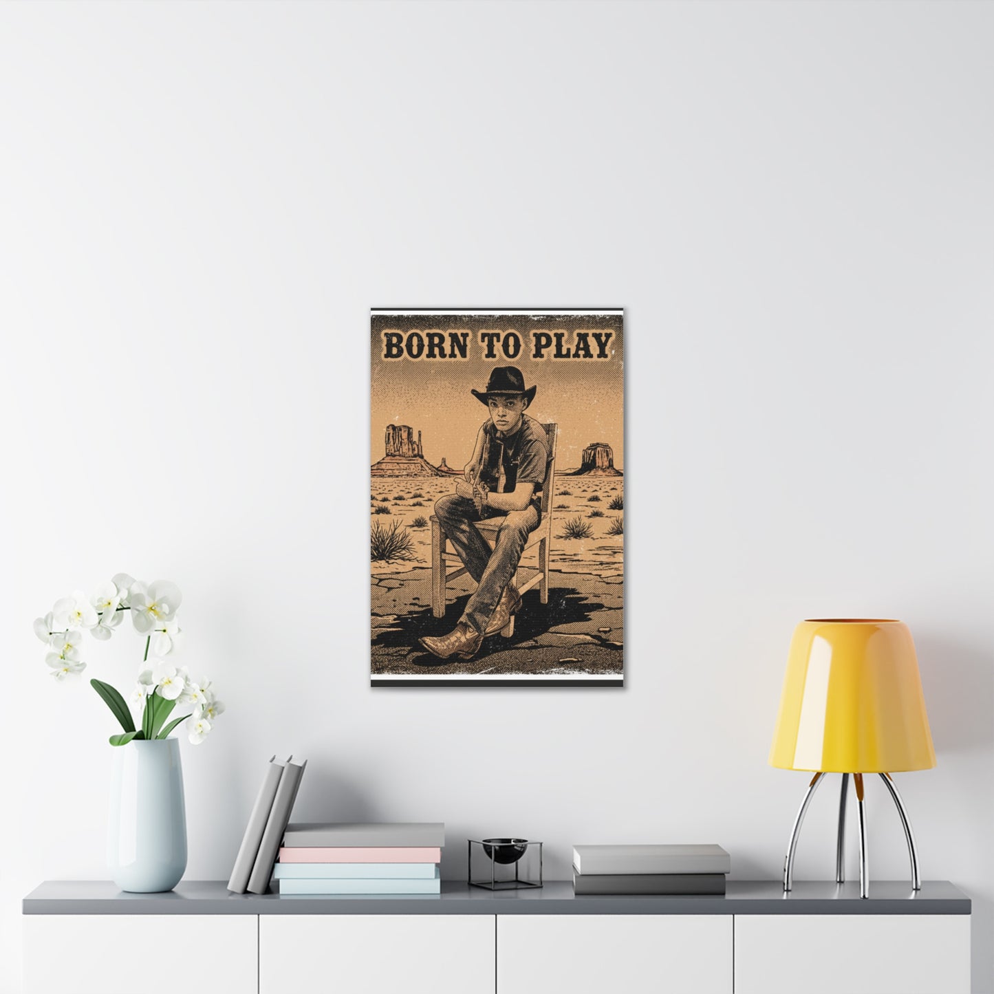 Born to Play Music Festival Ozark Overdrive poster Canvas Stretched | Power of Music wall art