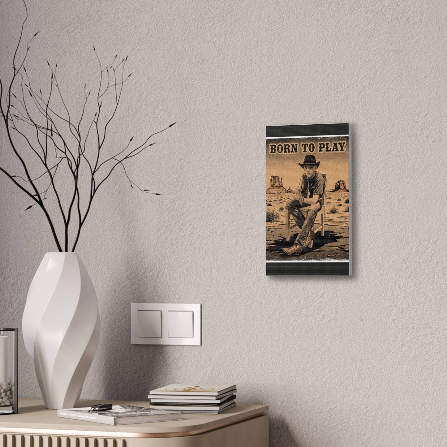 Born to Play Music Festival Ozark Overdrive poster Canvas Stretched | Power of Music wall art