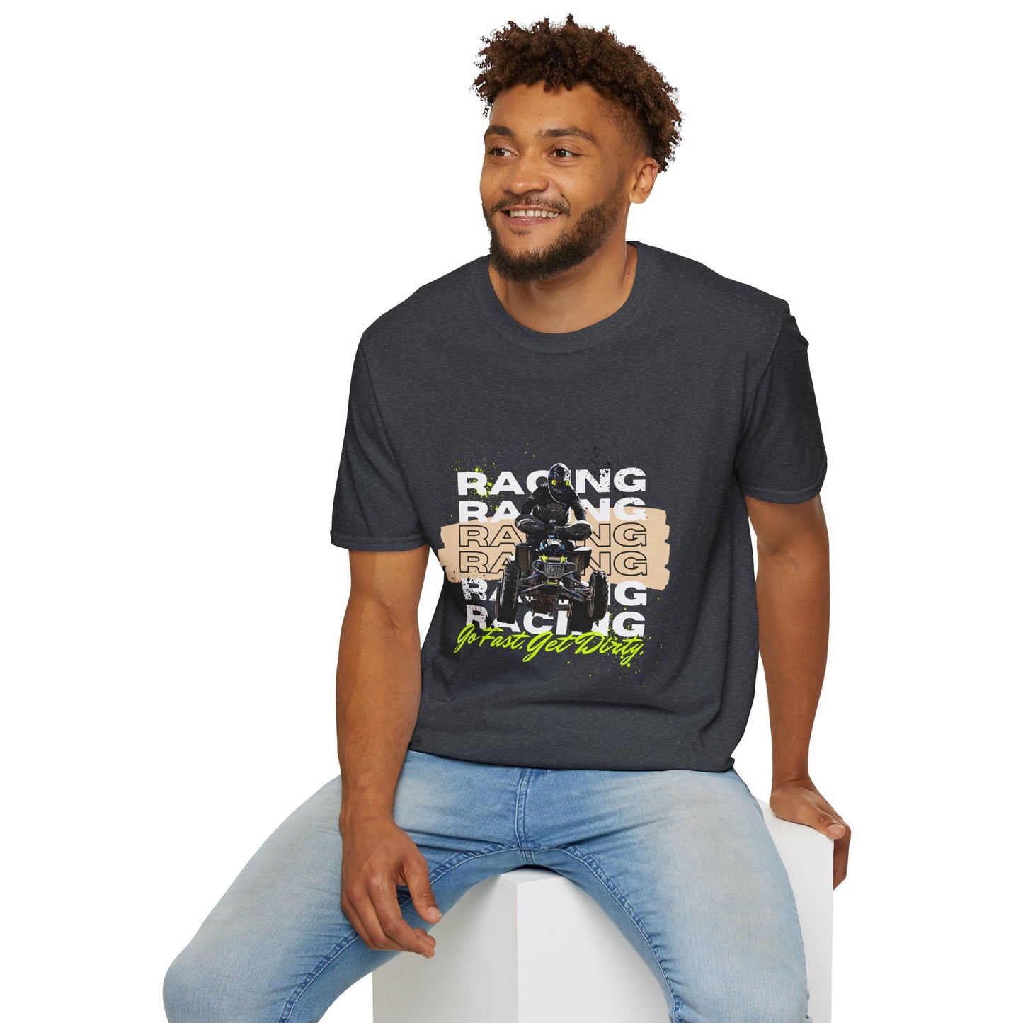 Honda 400 ATV Racing T-Shirt | Go Fast Get Dirty Off-Road Shirt | Four Wheeler Racing