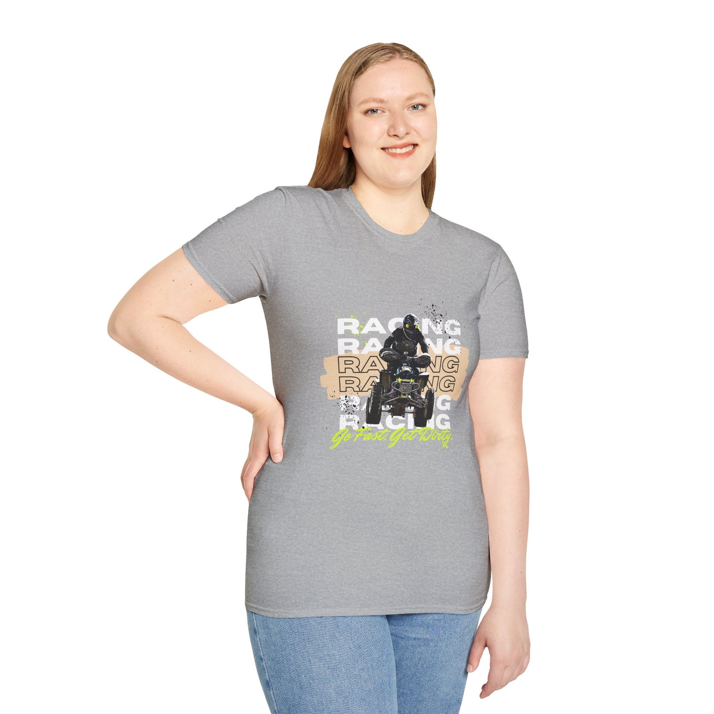 Honda 400 ATV Racing T-Shirt | Go Fast Get Dirty Off-Road Shirt | Four Wheeler Racing