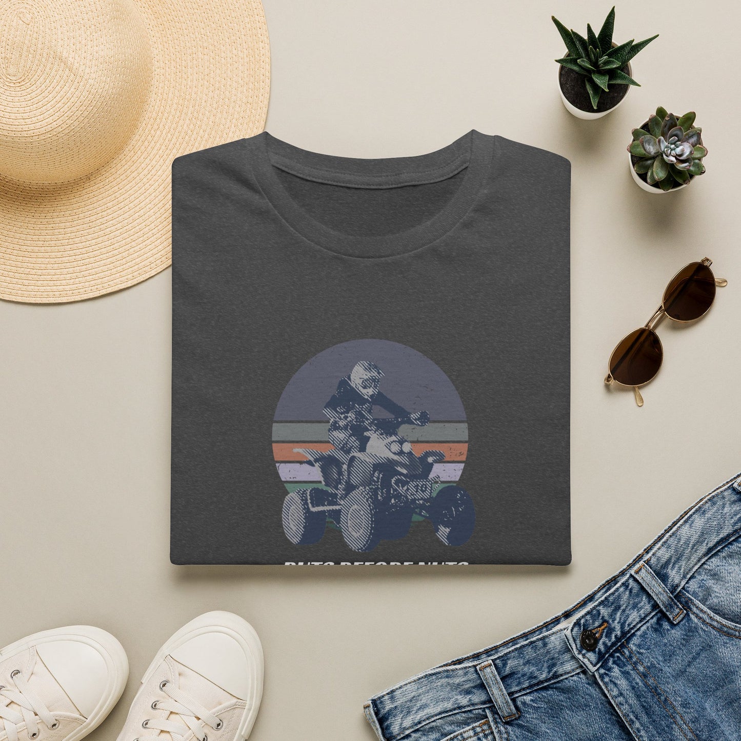 ATV Racing T-Shirt — “Ruts Before Nuts” Honda 400EX Four-Wheeler Rider Tee