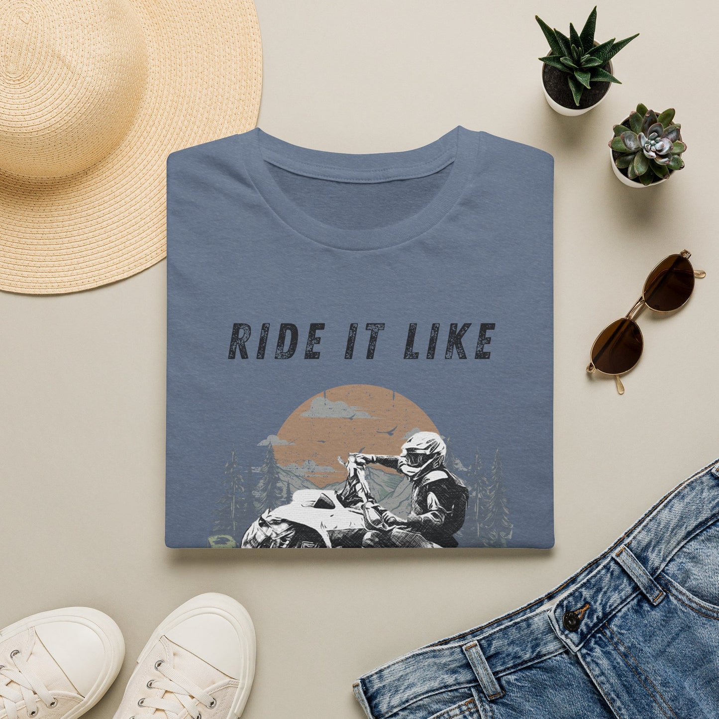 Ride It Like You Stole It ATV T-Shirt | Man on Honda 400 EX Four-Wheeler Tee