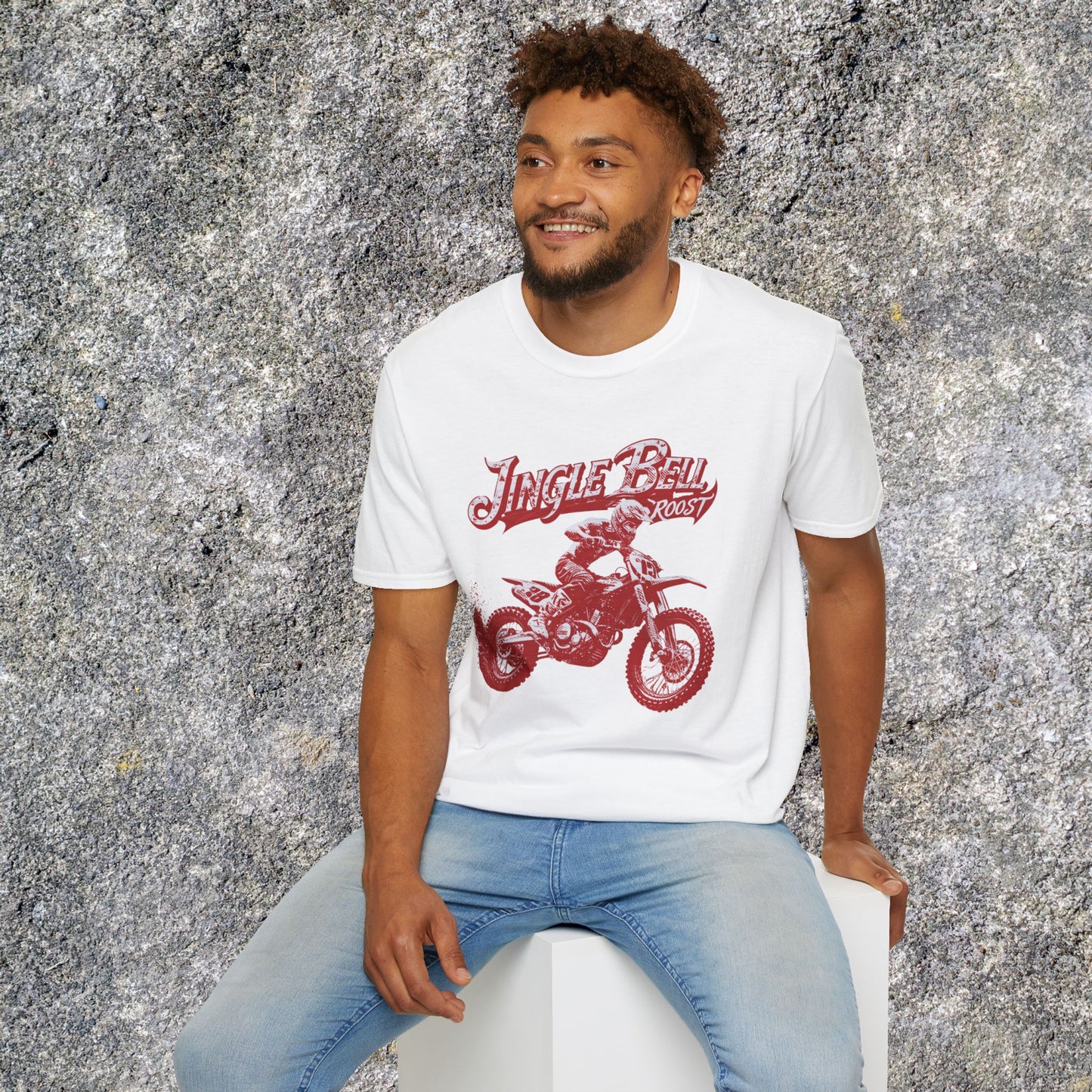 Holiday Motocross Racing Ugly Sweater | Jingle Bell Roost T-Shirt