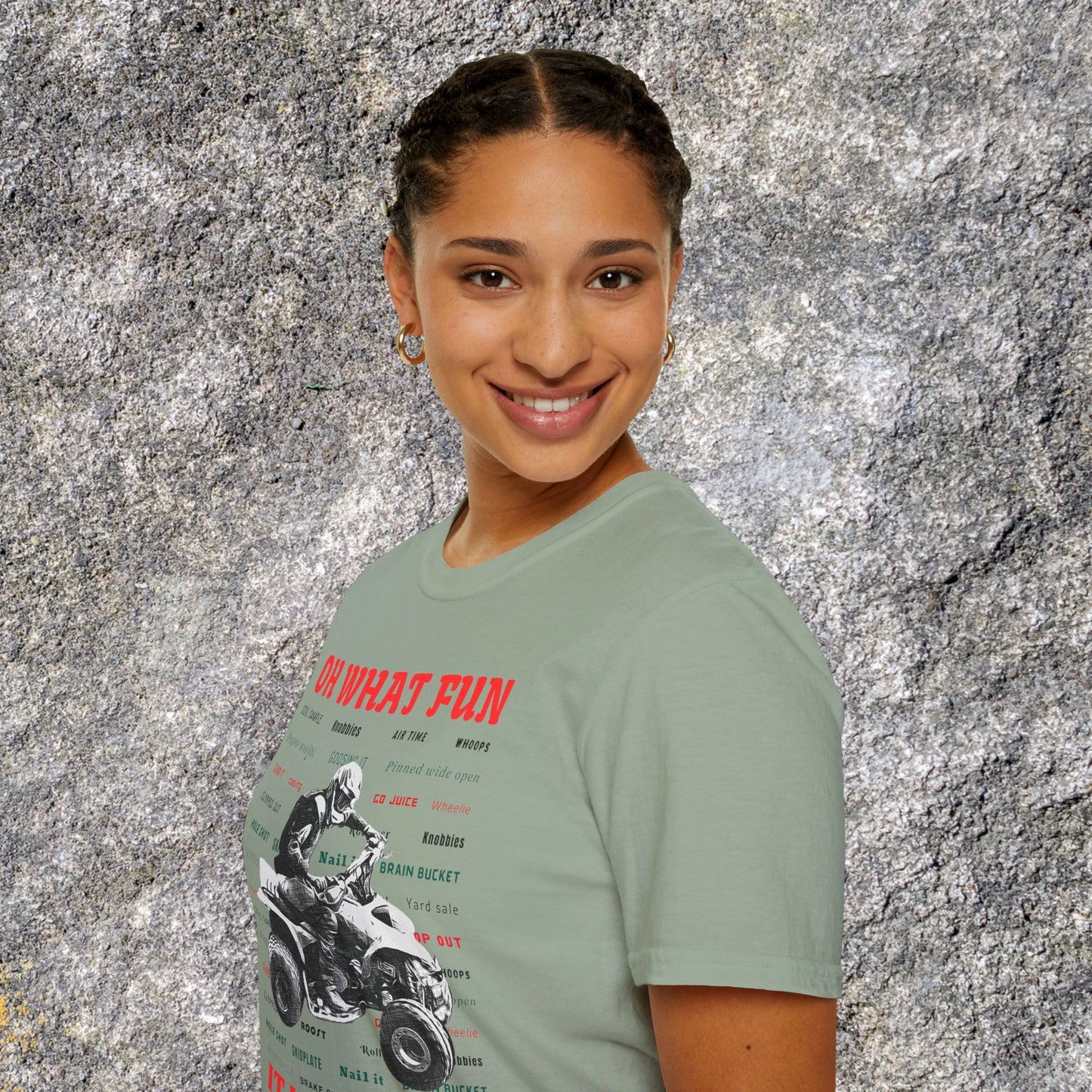 Holiday Fourwheeler Racing Tee Shirt | Honda 400 | Oh What Fun It is to Ride Racing Slang | ATV Ugly Sweater