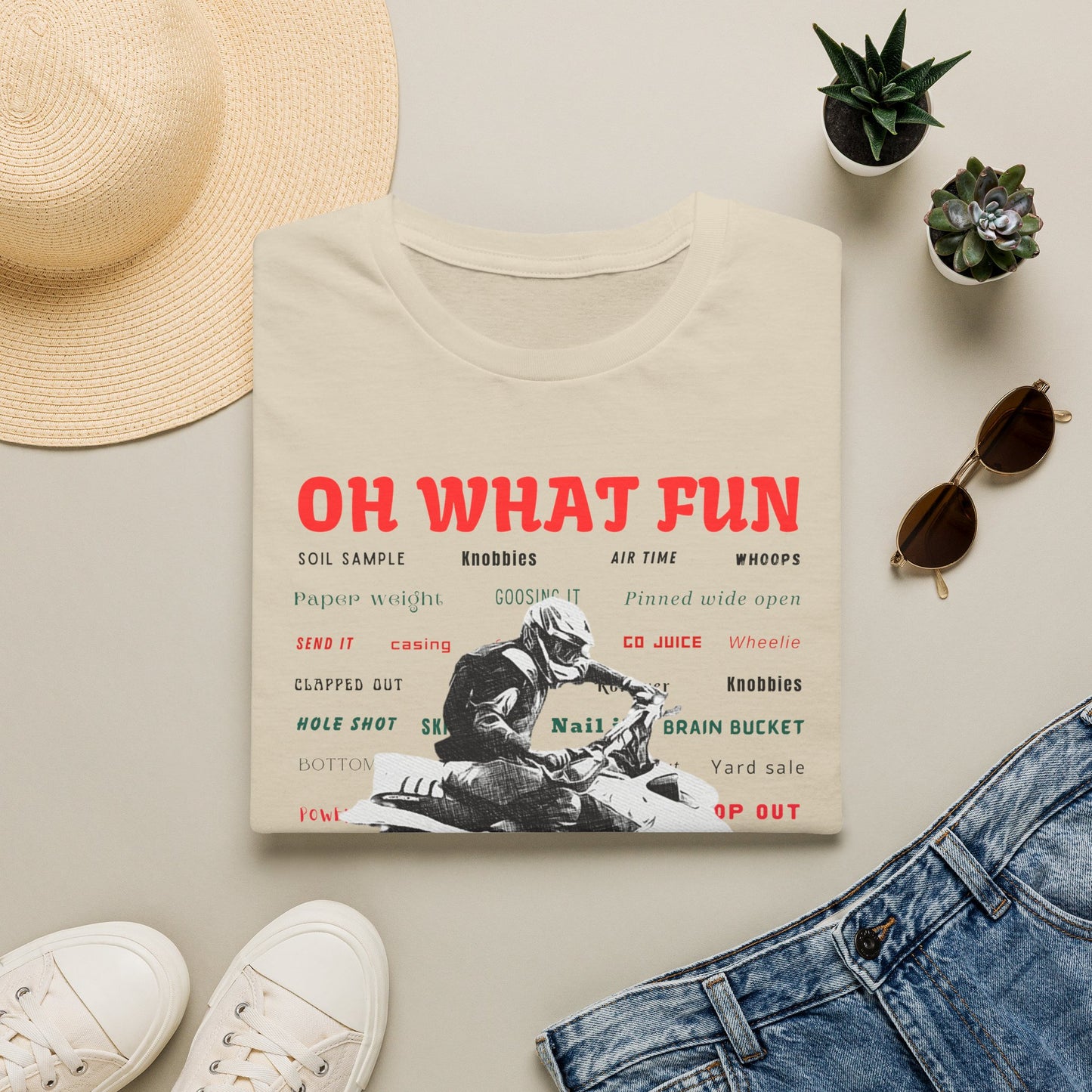 Holiday Fourwheeler Racing Tee Shirt | Honda 400 | Oh What Fun It is to Ride Racing Slang | ATV Ugly Sweater