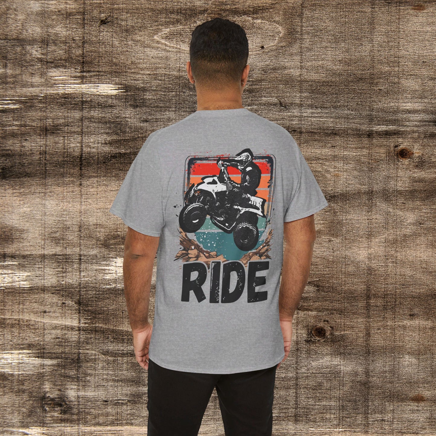 Honda 400 EX Four Wheeler Shirt | Distressed Retro w/ RIDE letters | HEAVY Cotton 2 SIDED Adult Unisex t shirt | Women Fourwheeler shirt