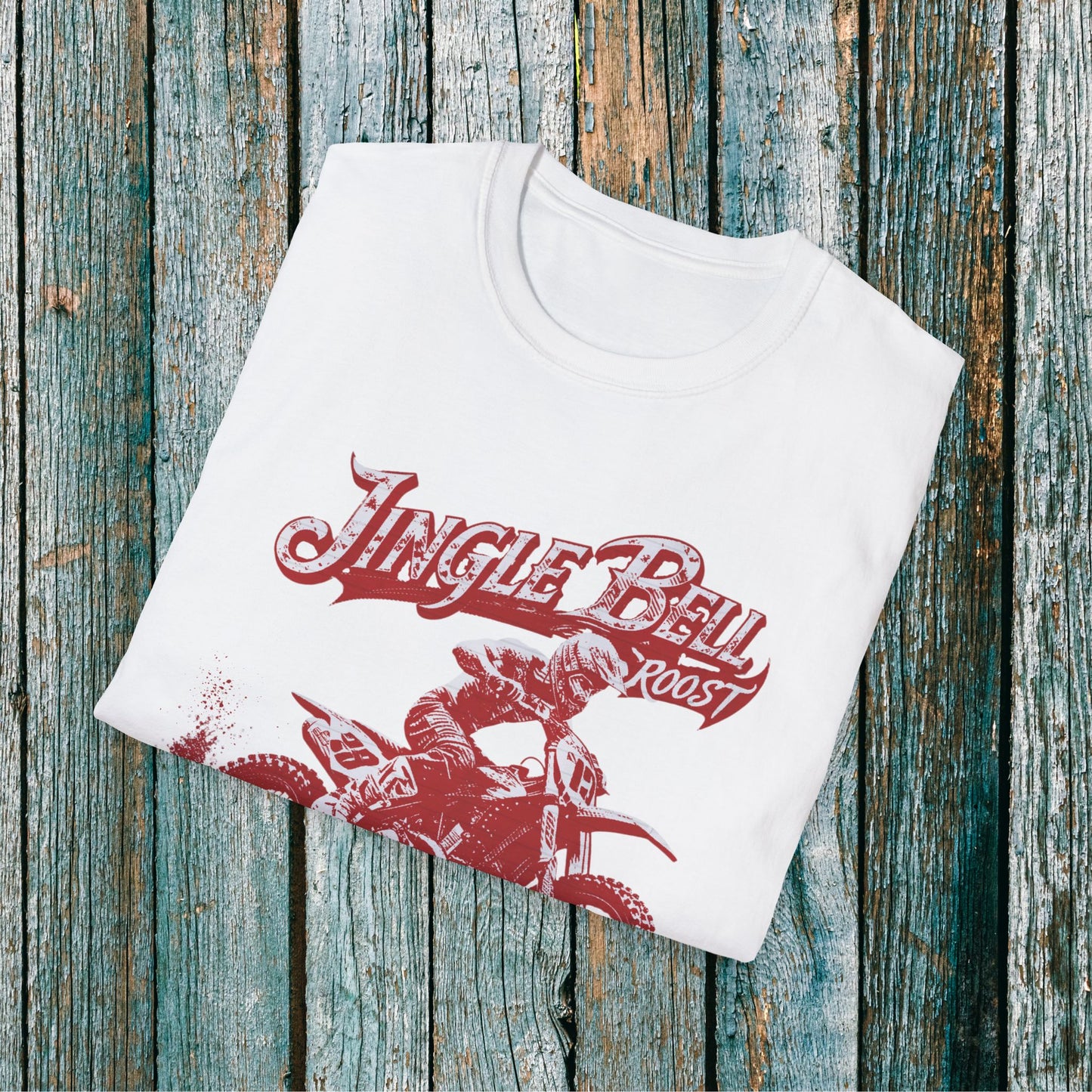 Holiday Motocross Racing Ugly Sweater | Jingle Bell Roost T-Shirt