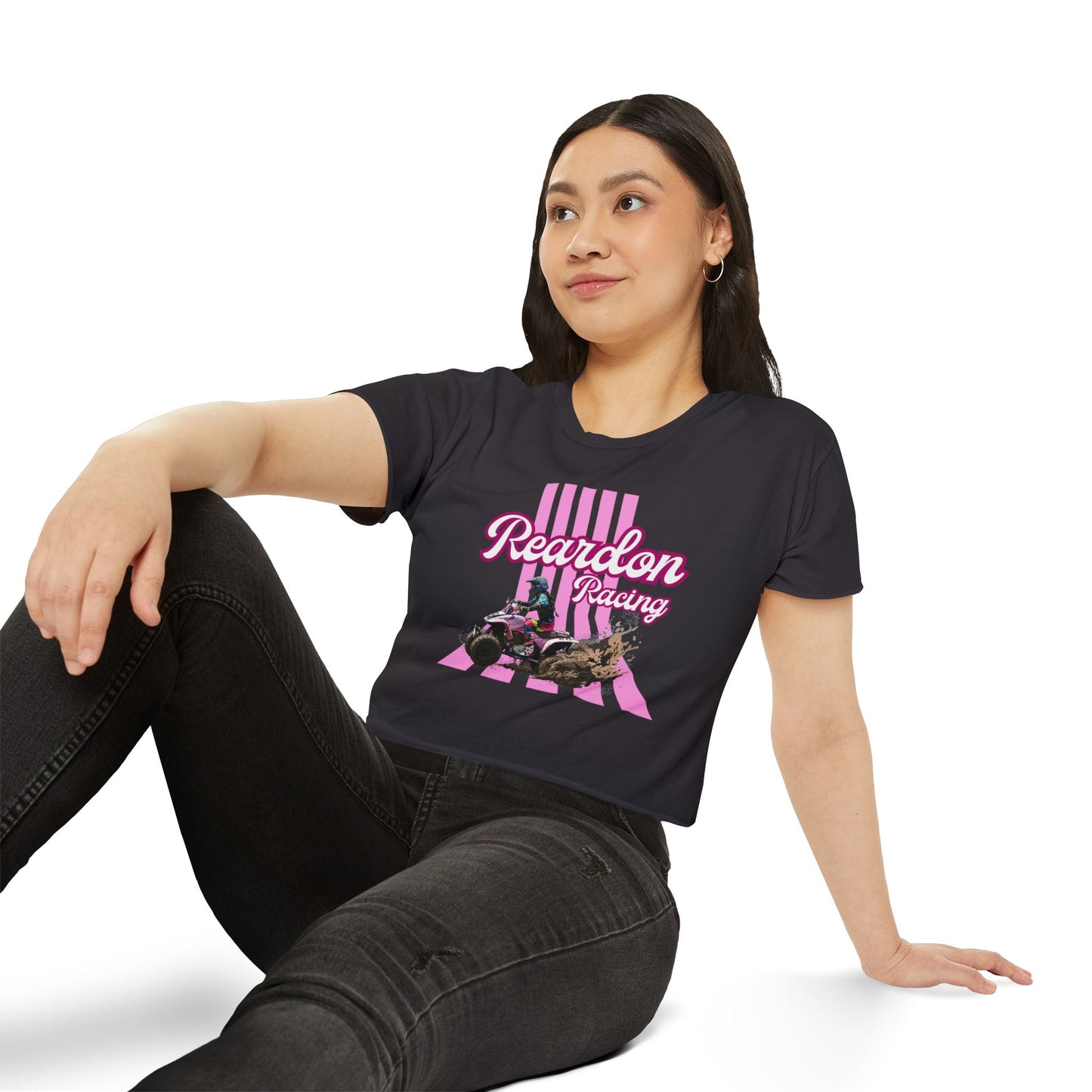 Reardon Racing #3 Crop Top — Women's Festival Racing Graphic