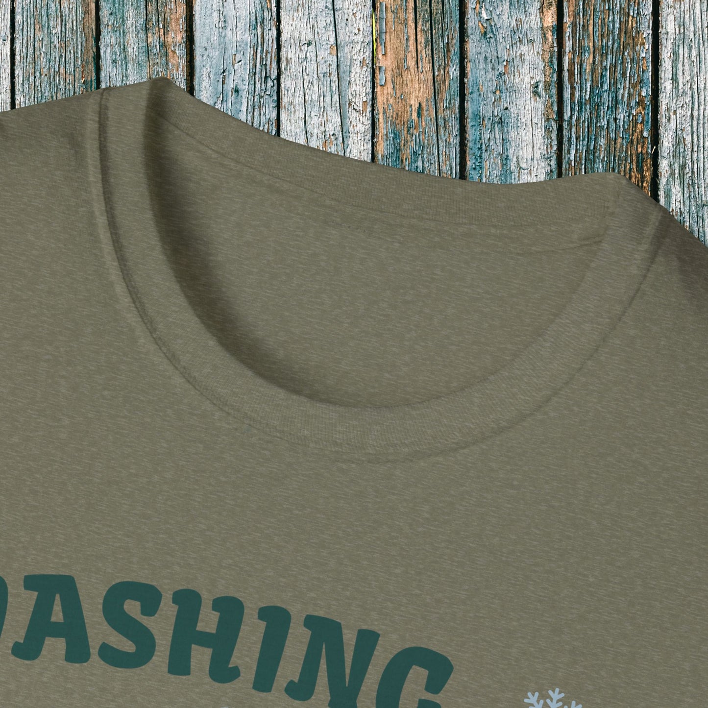 Holiday Fourwheeler Racing Soft Cotton T-Shirt | Dashing Thru the Snow | ATV Ugly Sweater